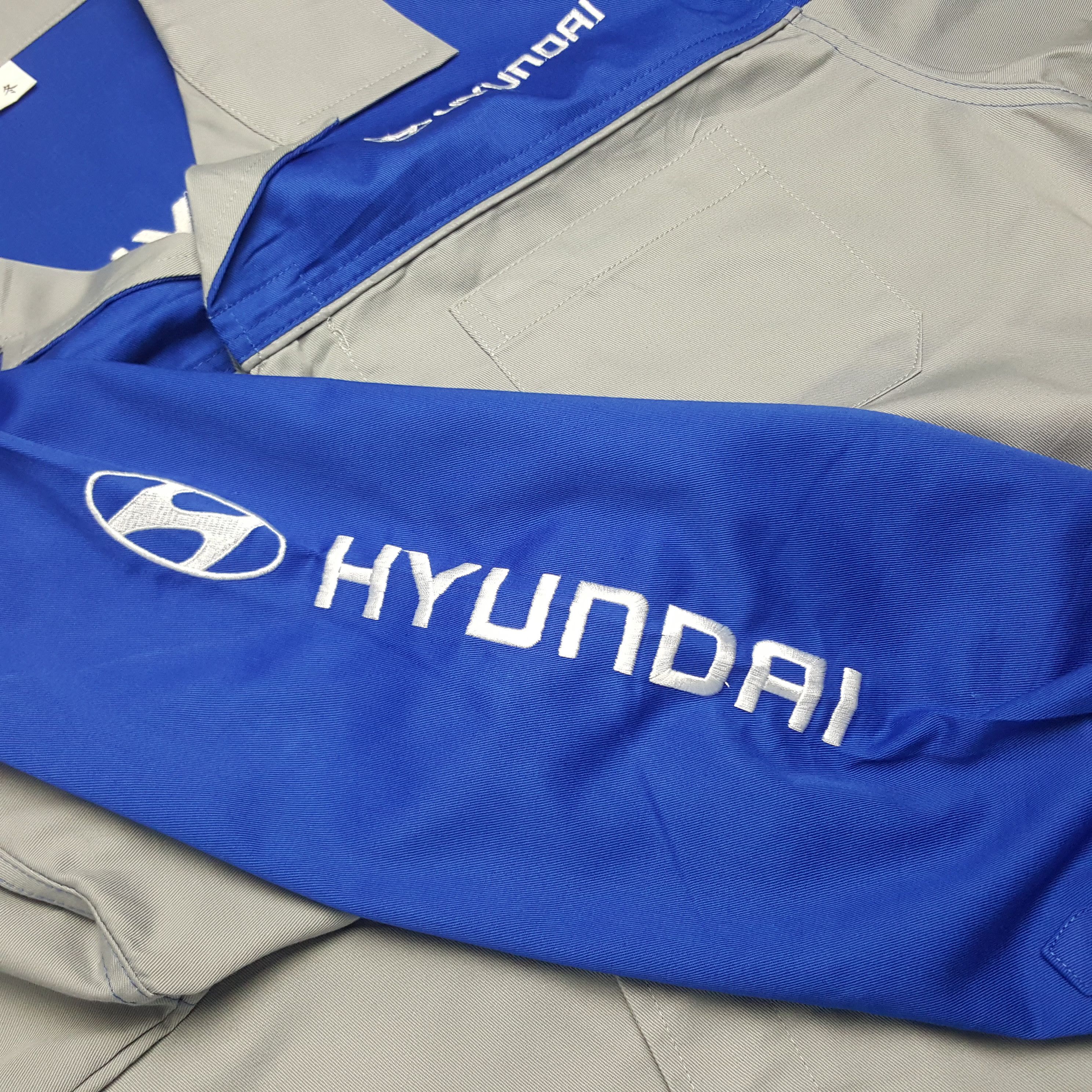 Japanese Brand × Vintage Vintage Hyundai Embroidery Worker Uniform Jacket Size US L / EU 52-54 / 3 - 9 Thumbnail
