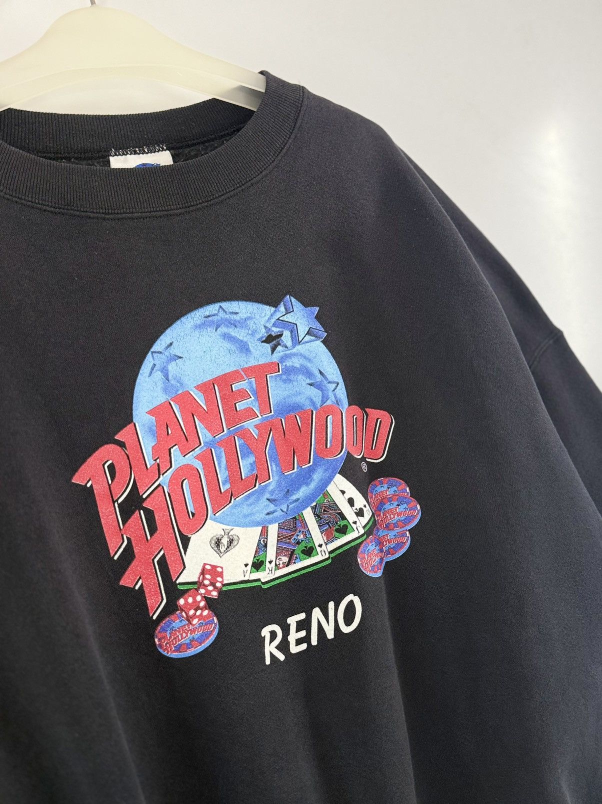 Planet Hollywood 🔥 90s Planet Hollywood Reno Casino World Baggy Sweatshirt Size US XL / EU 56 / 4 - 4 Thumbnail