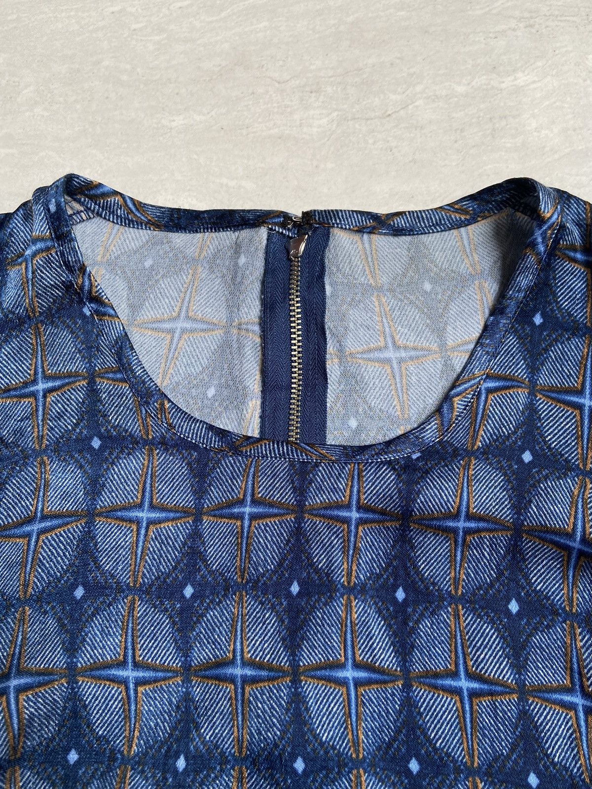 Zucca ZUCCA Motive Midi Dress Size L / US 10 / IT 46 - 11 Thumbnail