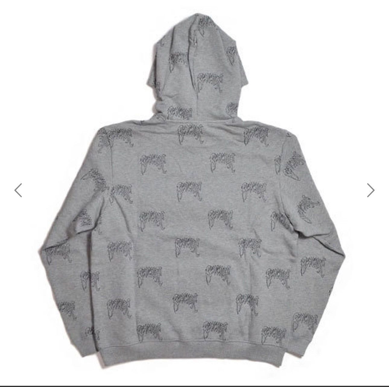 Revenge Revenge All Over Embroidered Logo Hoodie Grey Size S Size US S / EU 44-46 / 1 - 3 Thumbnail