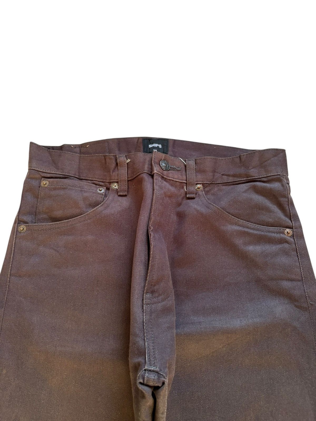 SHIPS Vintage Japanese Ships Men Brown Jeans Size US 29 - 4 Thumbnail