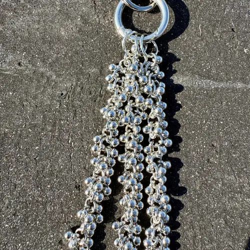 Jewelry Triple Layered Silver Wallet Chain Size ONE SIZE - 4 Thumbnail
