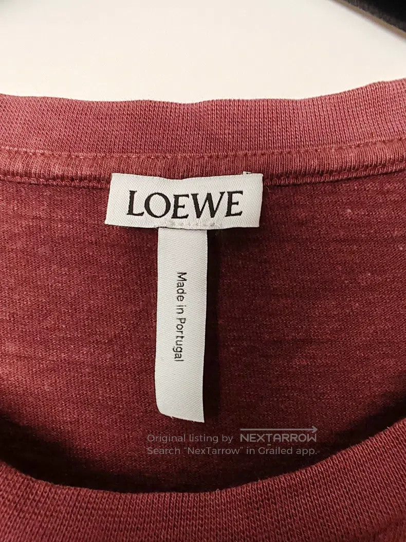 Loewe Loewe Men's Burgundy Printed Short Sleeve Size US L / EU 52-54 / 3 - 3 Thumbnail