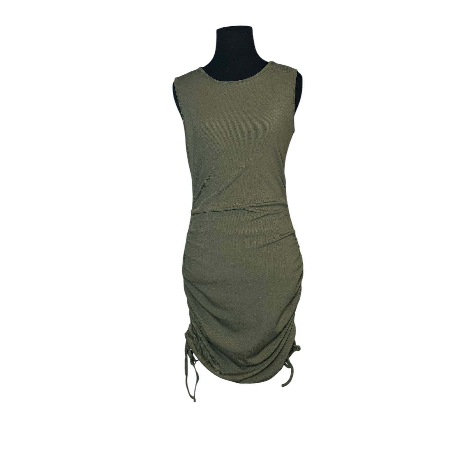 Shein Shein green ruched fitted mini dress size Medium Size M / US 6-8 / IT 42-44 - 10 Thumbnail