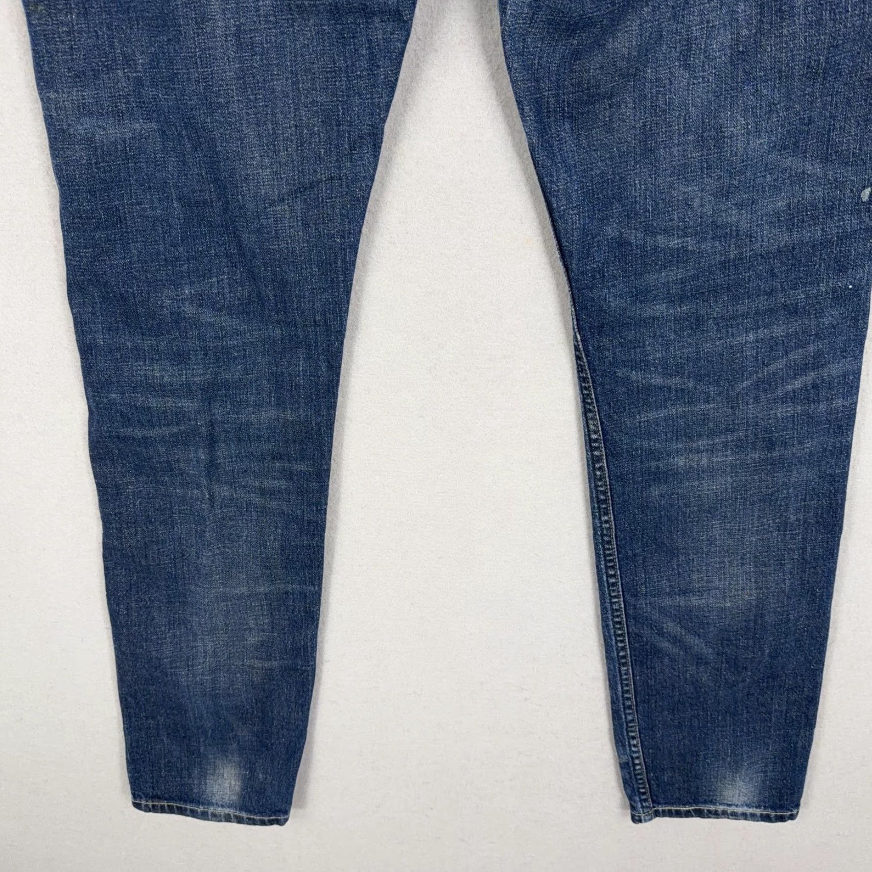Levi's Levi's Jeans Mens 36x34 Blue Distressed Paint Splatter 605 Slim Straight Denim 90s Grunge Jeans Mens Size US 36 / EU 52 - 7 Thumbnail