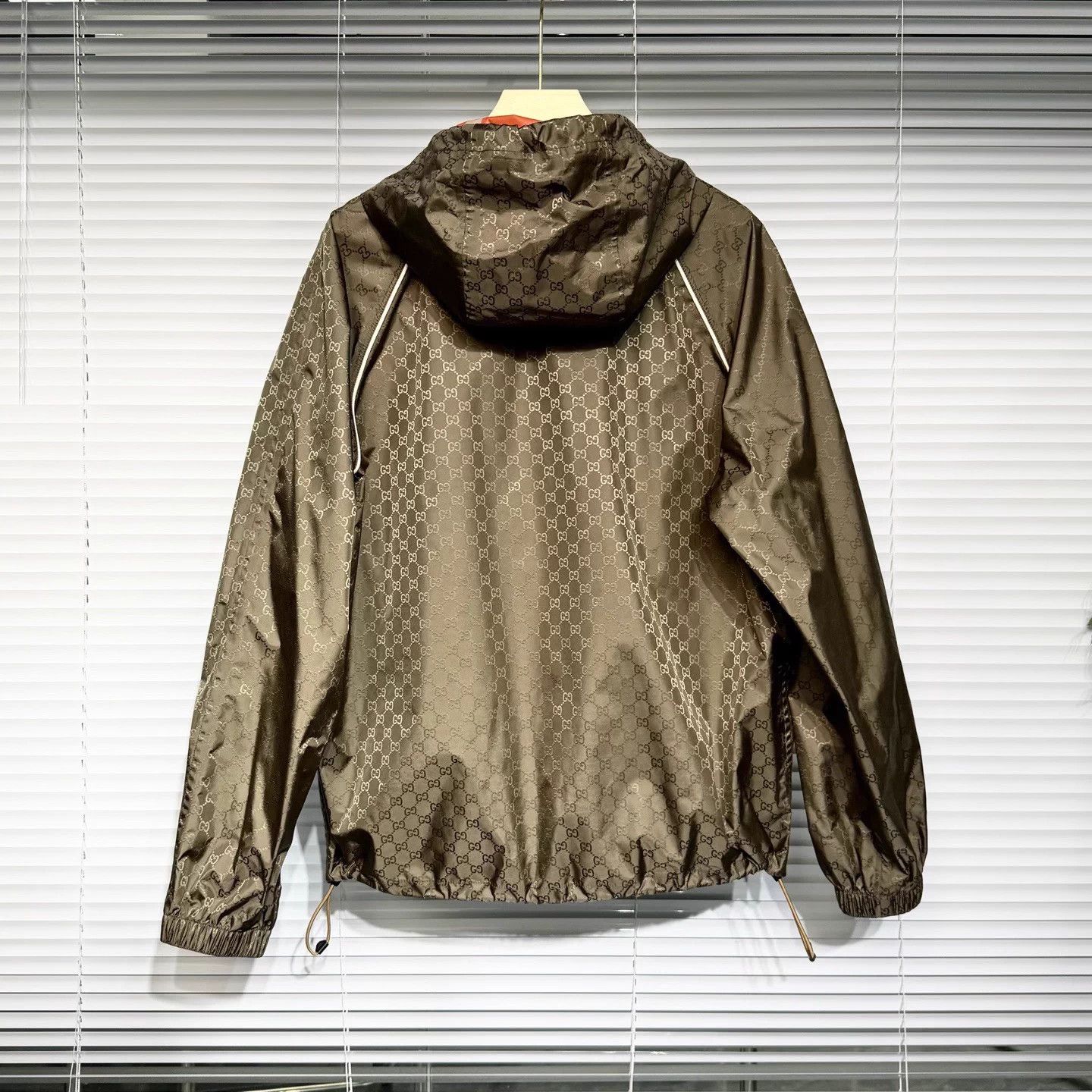 Gucci Gucci Men's GG Allover Print Windbreaker Deep Brown 46 Size US S / EU 44-46 / 1 - 2 Thumbnail