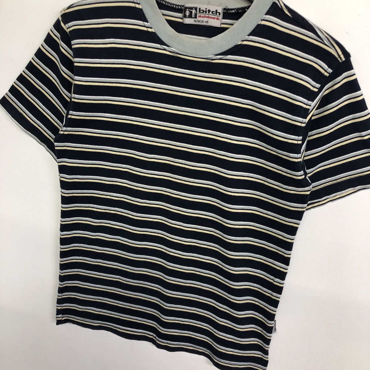 Shorty's Skateboards Vintage Bitch Skateboards Stripe Tshirt Size US M / EU 48-50 / 2 - 4 Thumbnail