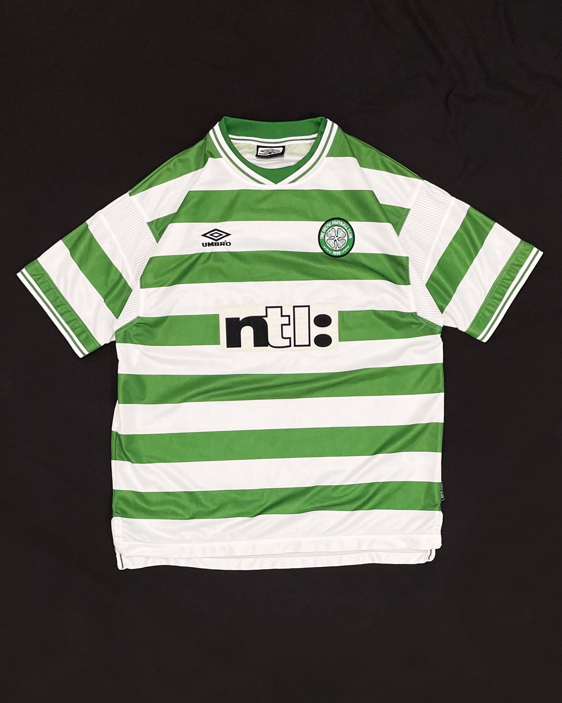 Umbro Celtic Home Kit 1999 2000 2001 Size US XL / EU 56 / 4 - 1 Thumbnail