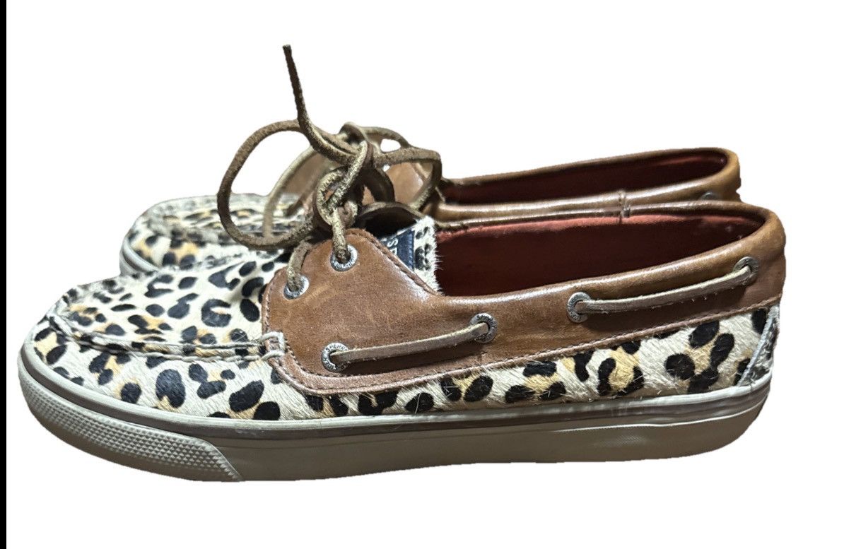 Sperry Women’s 7.5M Sperry Top‑Sider Leopard Print Boat Shoes Size US 7.5 / IT 37.5 - 3 Thumbnail