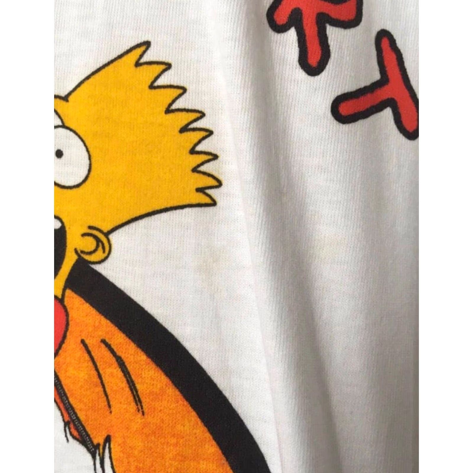 Vintage VINTAGE Unbranded T-Shirt Mens White 90s Bart Simpson Deadstock NWOT 1990s USA Made Size US L / EU 52-54 / 3 - 3 Thumbnail
