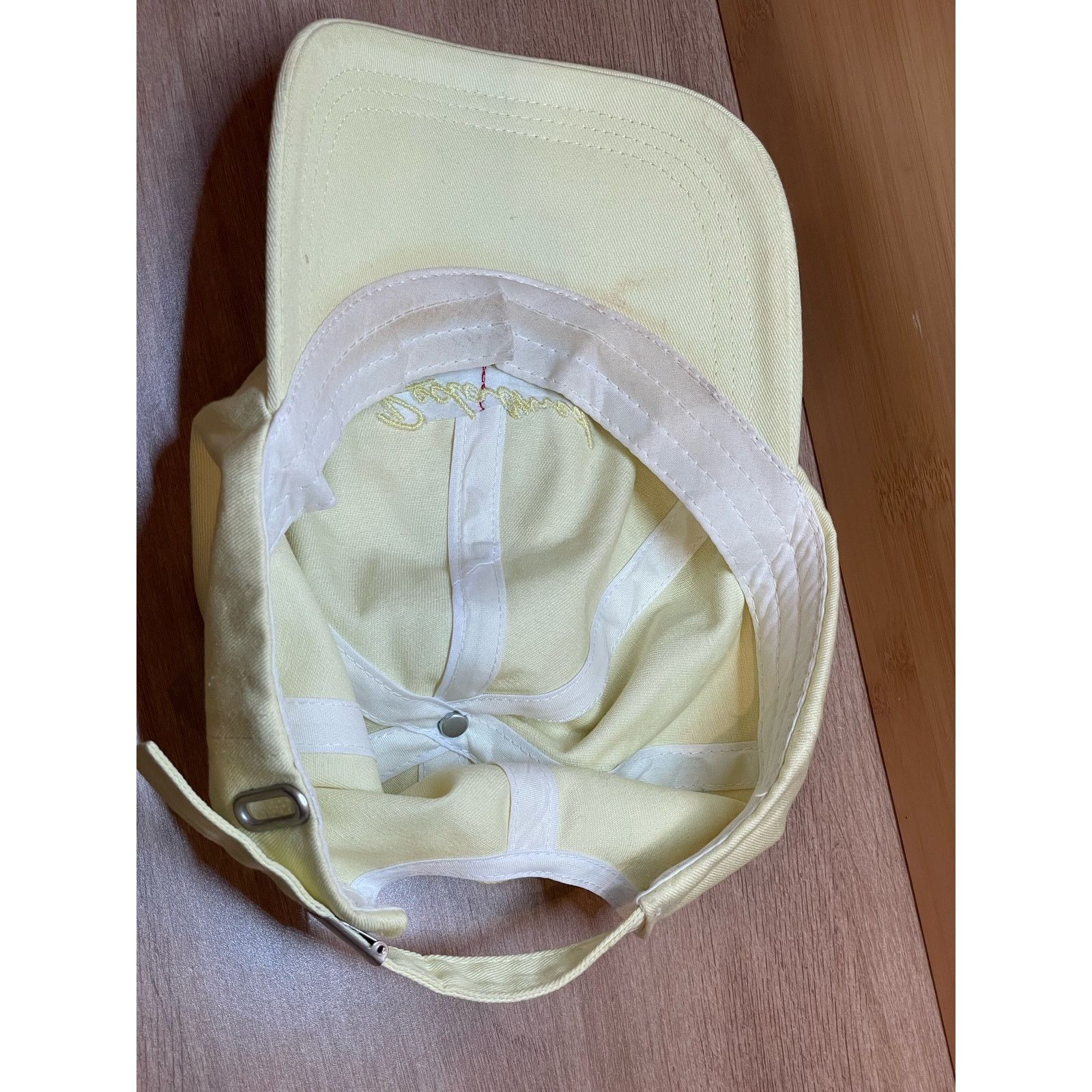 Asos asos reclaimed vintage script hat pastel yellow hat cap Size ONE SIZE - 4 Thumbnail