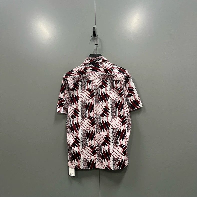 Prada Prada Maple leaf full-print Hawaiian short-sleeved shirt 25 Size US XS / EU 42 / 0 - 2 Thumbnail