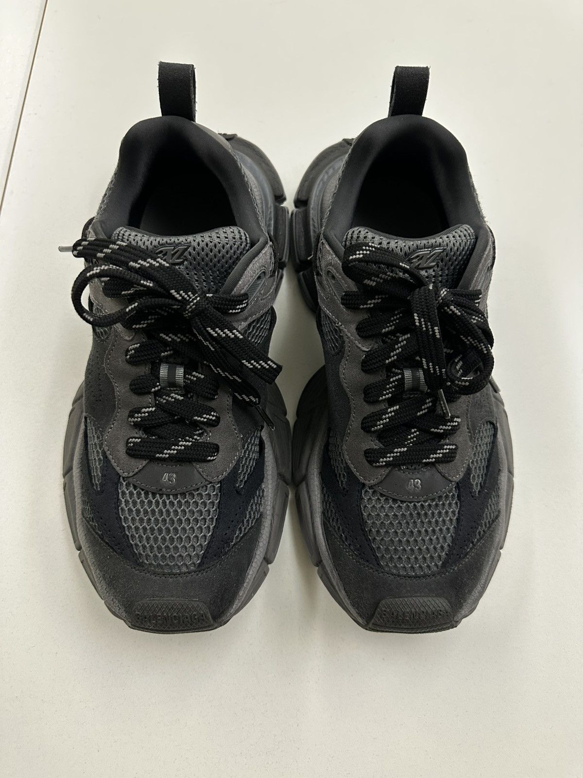 Balenciaga Balenciaga 3XL Sneakers black grey suede blended Size US 10 / EU 43 - 2 Thumbnail