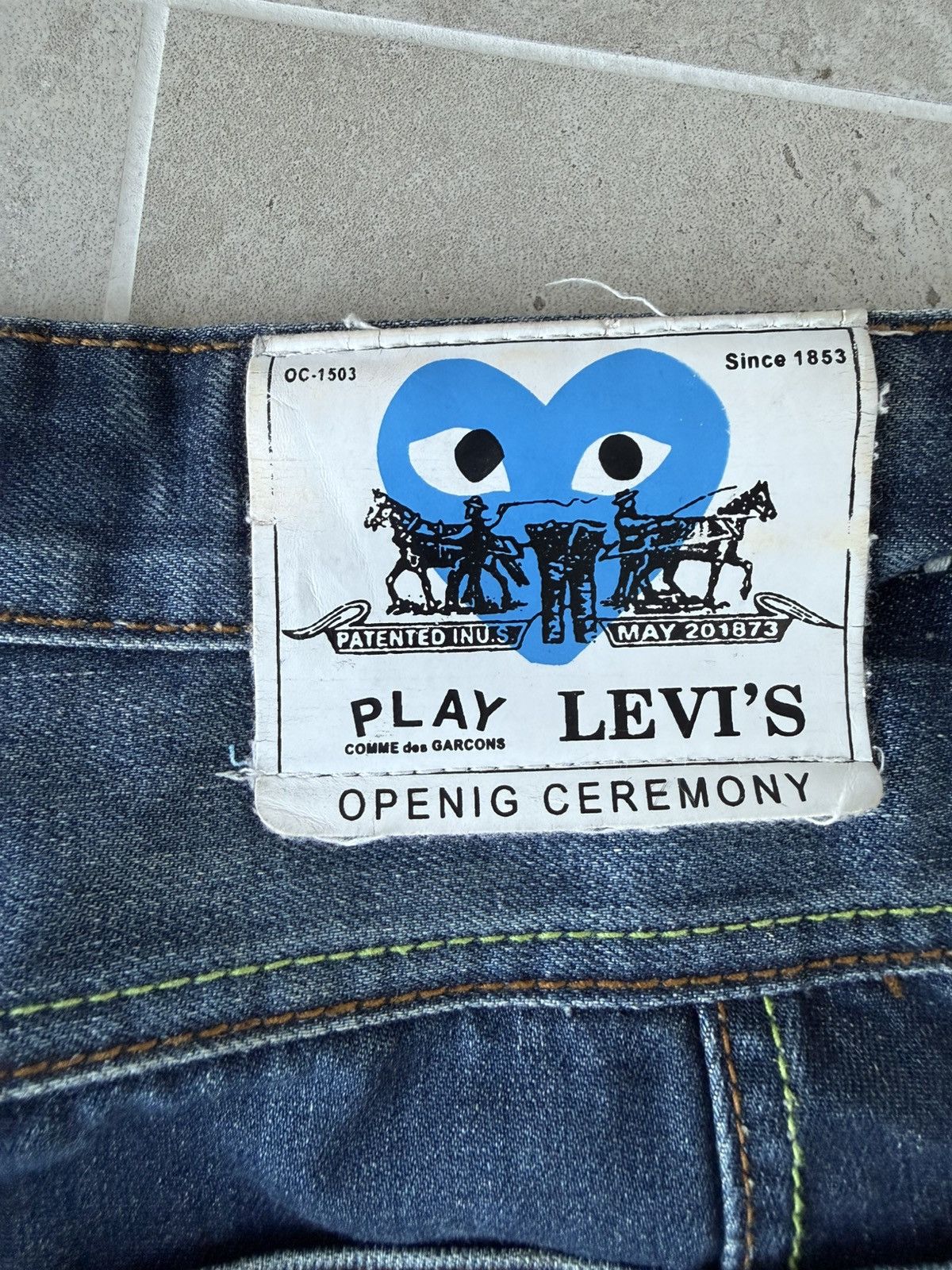 Comme des Garcons SuperRare! CDG X Levis Denim X Opening Ceremony Denim Size US 33 - 5 Thumbnail