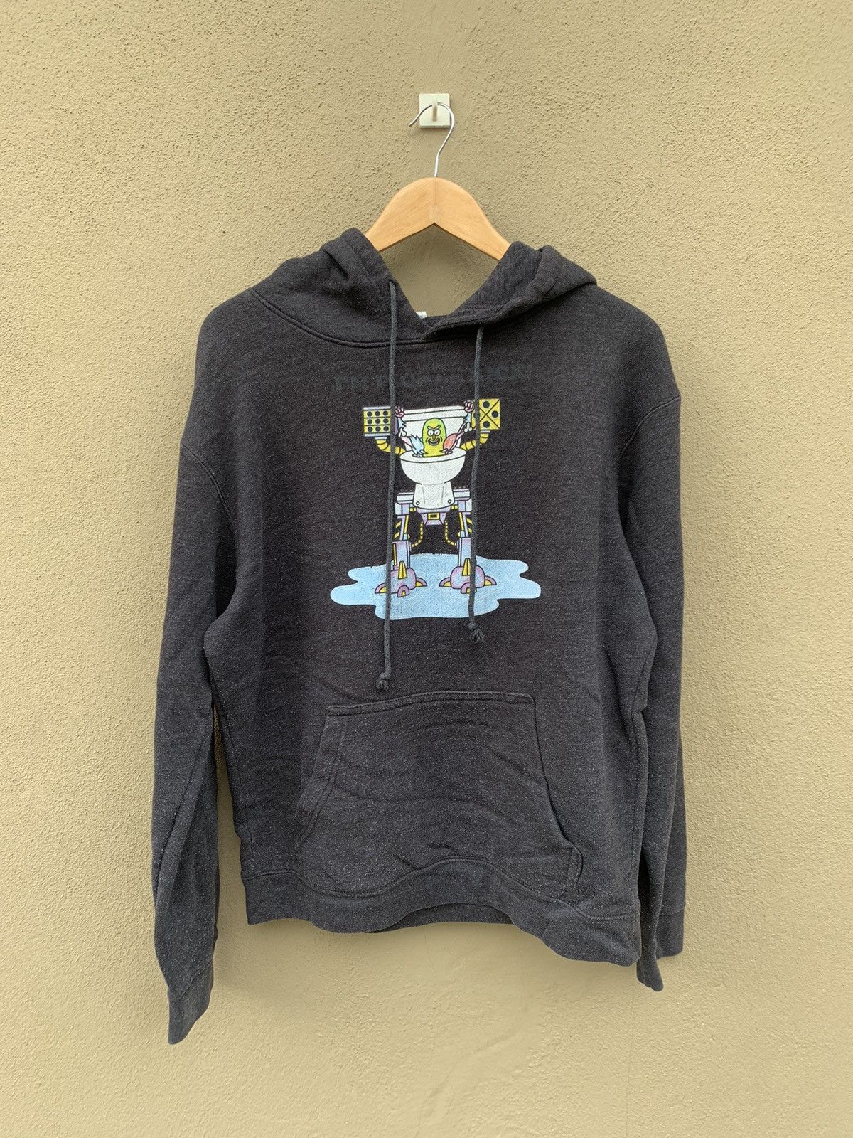 Nickelodeon faded black Rick and Morty in Toilet Robot Hoodie Size US L / EU 52-54 / 3 - 1 Thumbnail