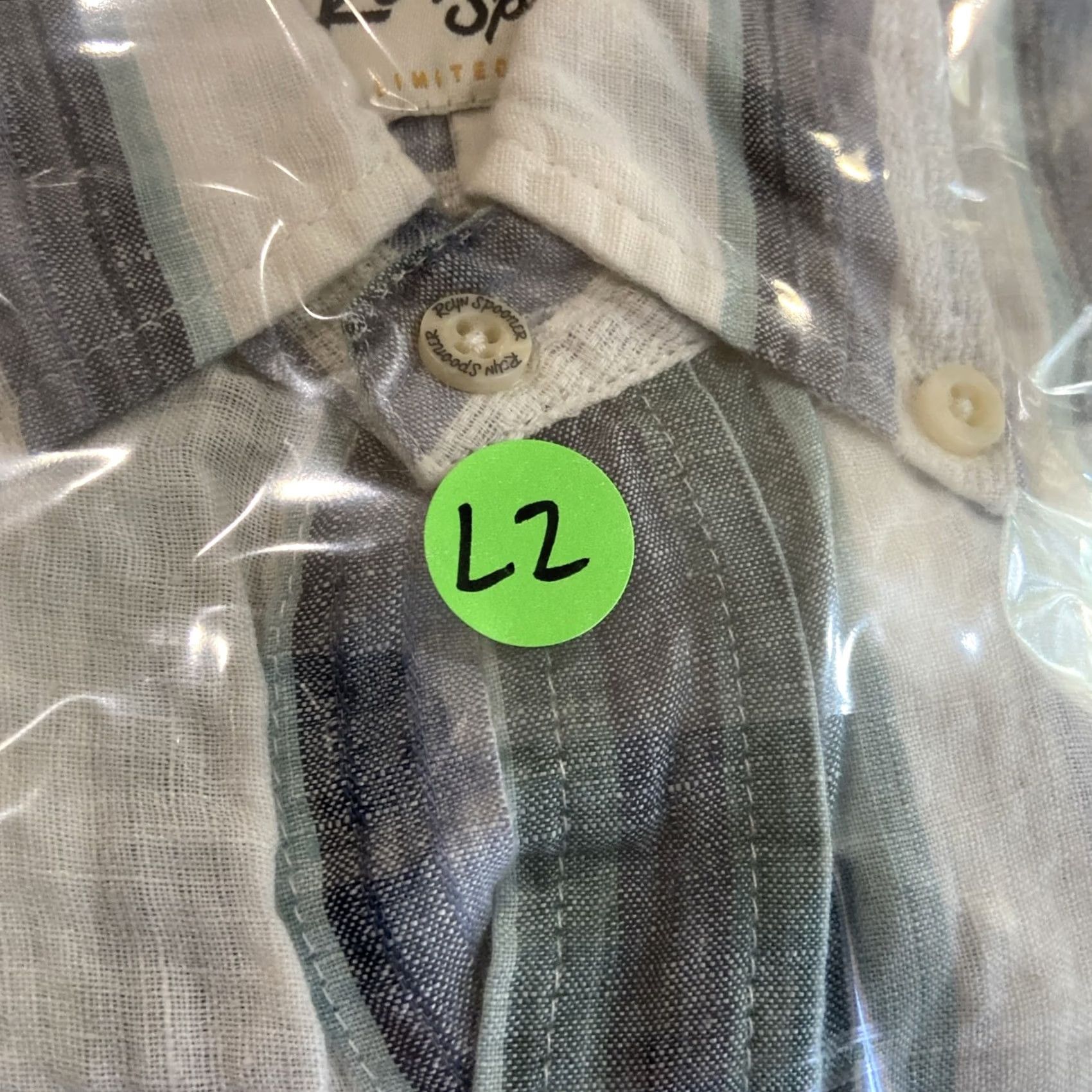 Reyn Spooner Reyn Spooner Shirt Mens Medium Striped Linen Button-Down Lightweight Graphic Print Nautical Hawaiian Gray Size US M / EU 48-50 / 2 - 6 Thumbnail