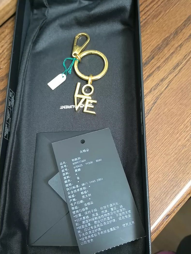 Yves Saint Laurent saint laurent Brass key ring 2501-Nextarrow Size ONE SIZE - 1 Thumbnail