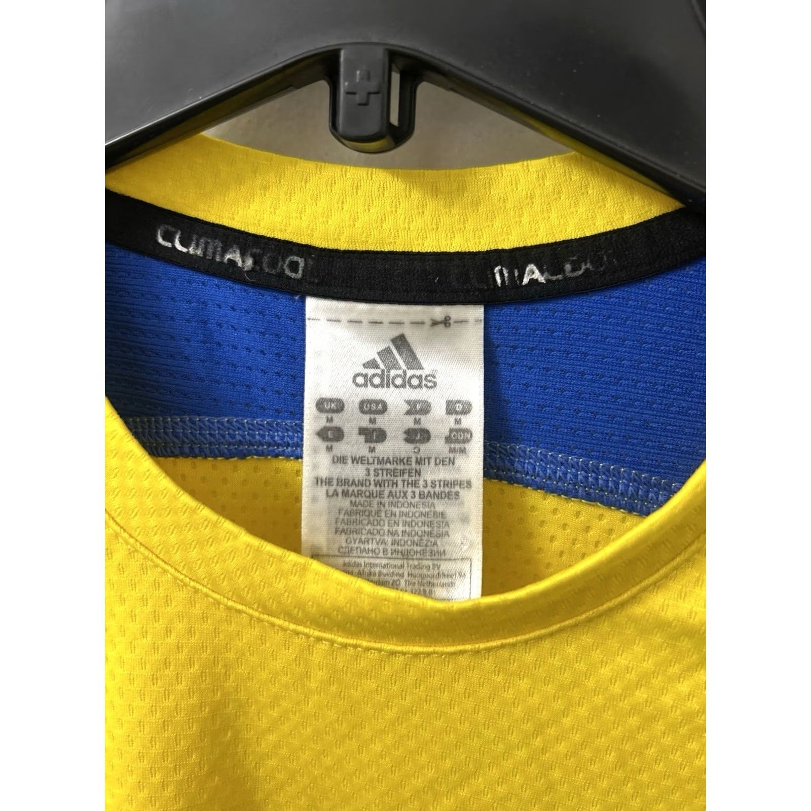 Adidas Adidas Boston Marathon 2011 Shirt Mens Medium Yellow Blue ClimaCool Running L/S Size US M / EU 48-50 / 2 - 6 Thumbnail