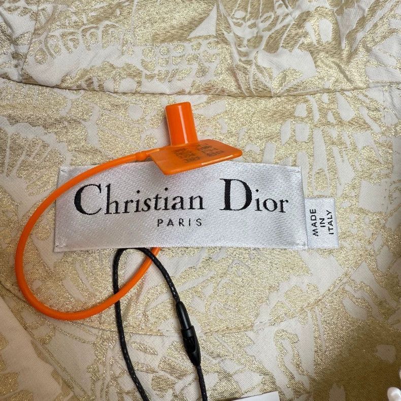 Dior Dior Gold Floral Print Hooded Jacket-2506 Size US XS / EU 42 / 0 - 4 Thumbnail