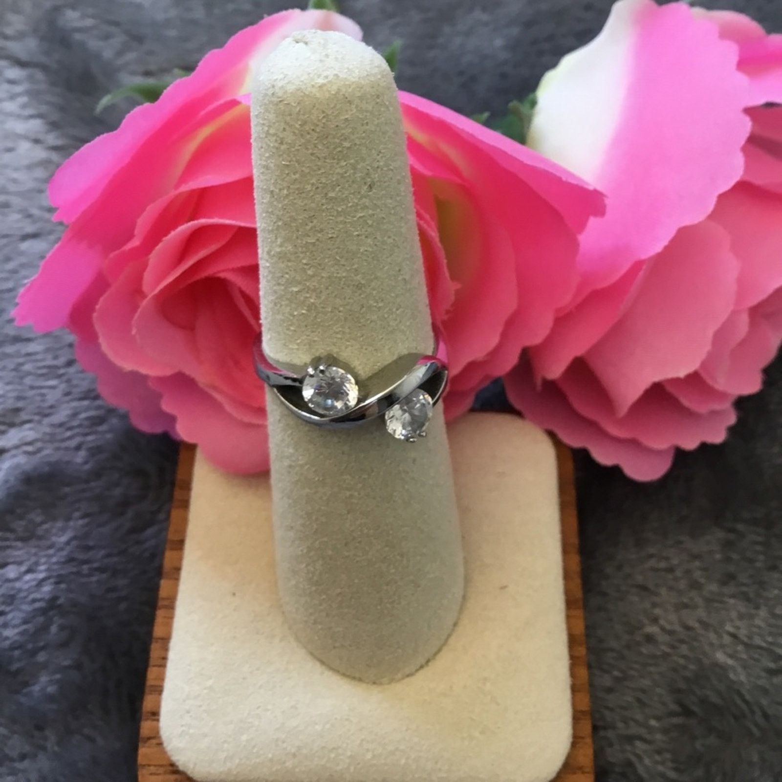 Other Silver S Crystals Ring Size ONE SIZE - 1 Thumbnail
