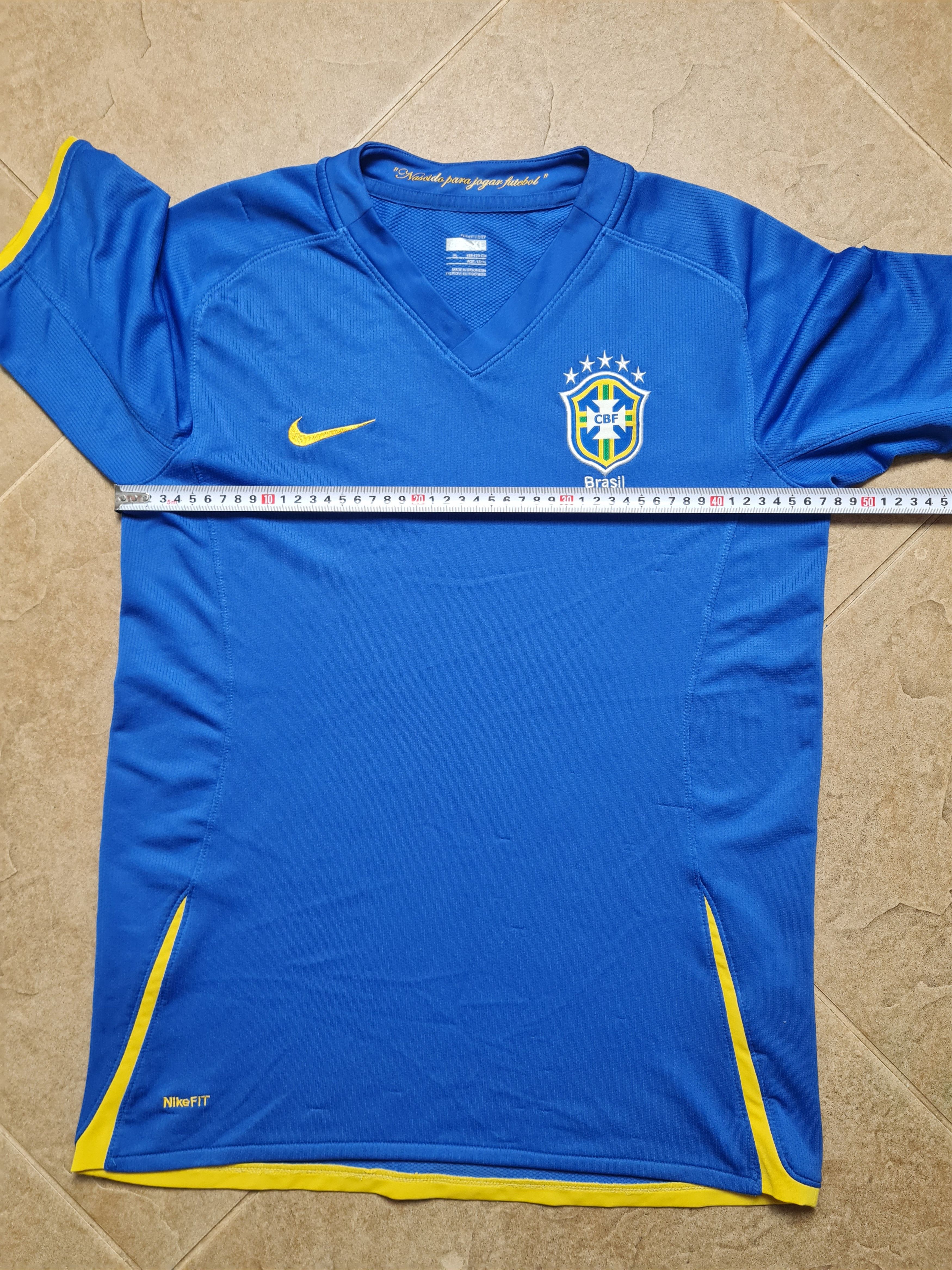 Nike Nike Brasil National Team Soccer Football Blue Jersey Size US S / EU 44-46 / 1 - 6 Thumbnail
