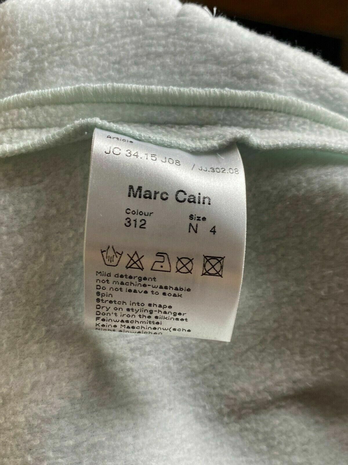 Designer Marc Cain White Micro Fibre Fleece Cardigan Jacket Size 4 Size S / US 4 / IT 40 - 11 Thumbnail