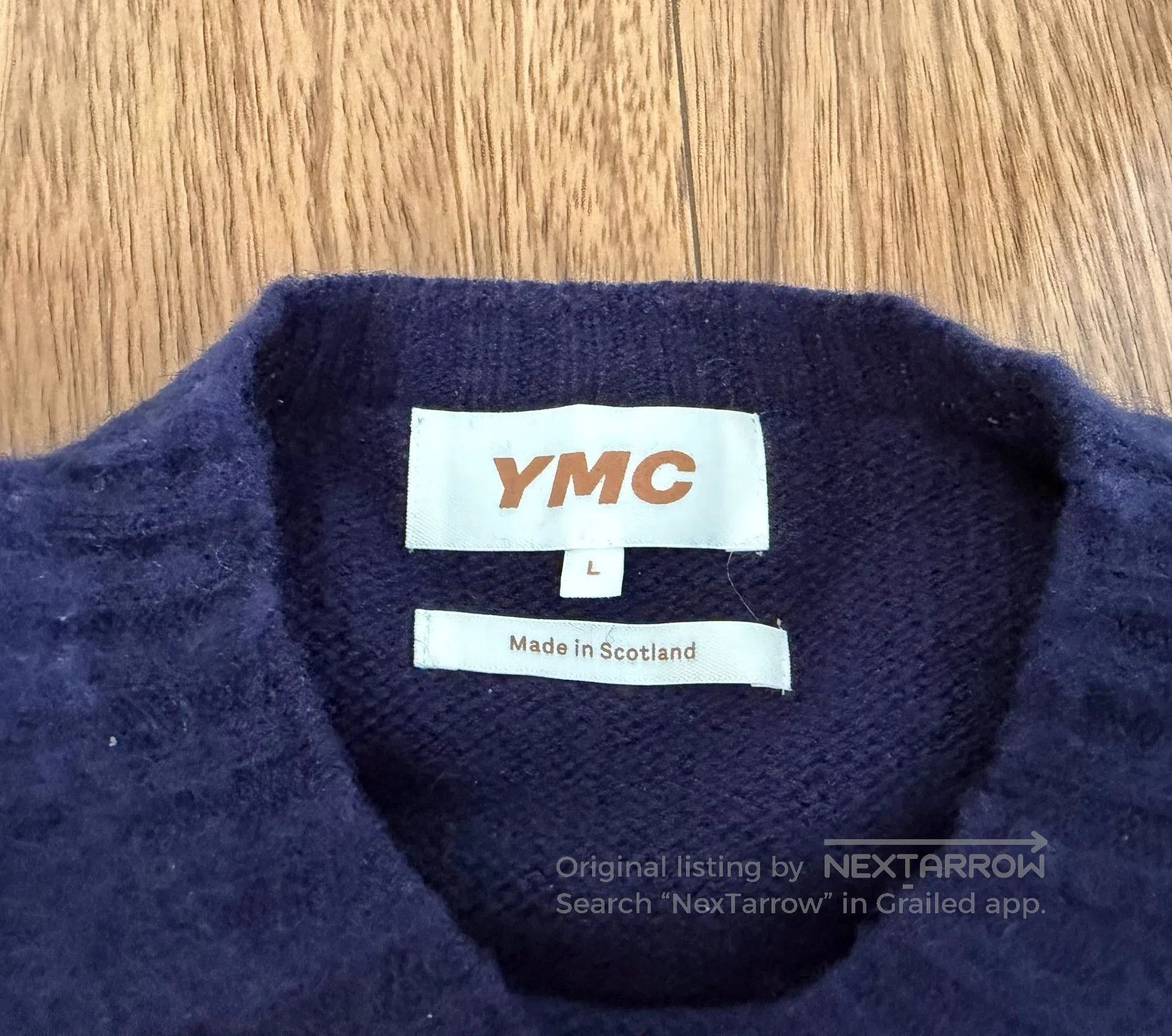 YMC YMC Lambswool Crew Knit Scotland L. Size US L / EU 52-54 / 3 - 3 Thumbnail