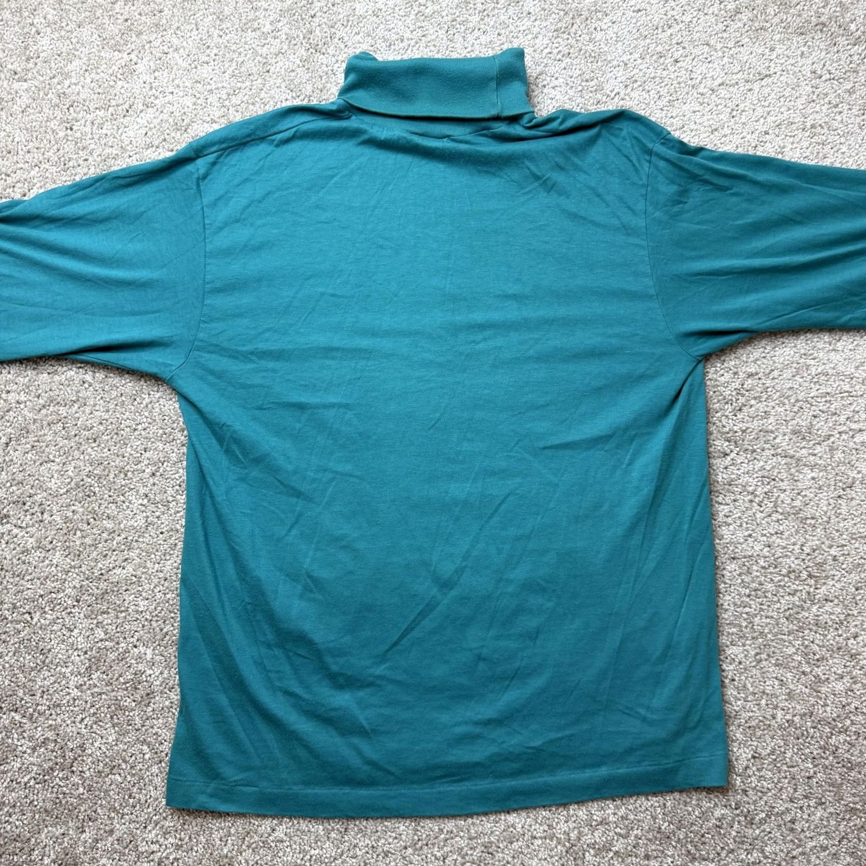 Jockey VINTAGE Jockey Shirt Mens Large Green Mock Neck Long Sleeve Tee T-Shirt USA Mens L Green Tee Size US L / EU 52-54 / 3 - 4 Thumbnail