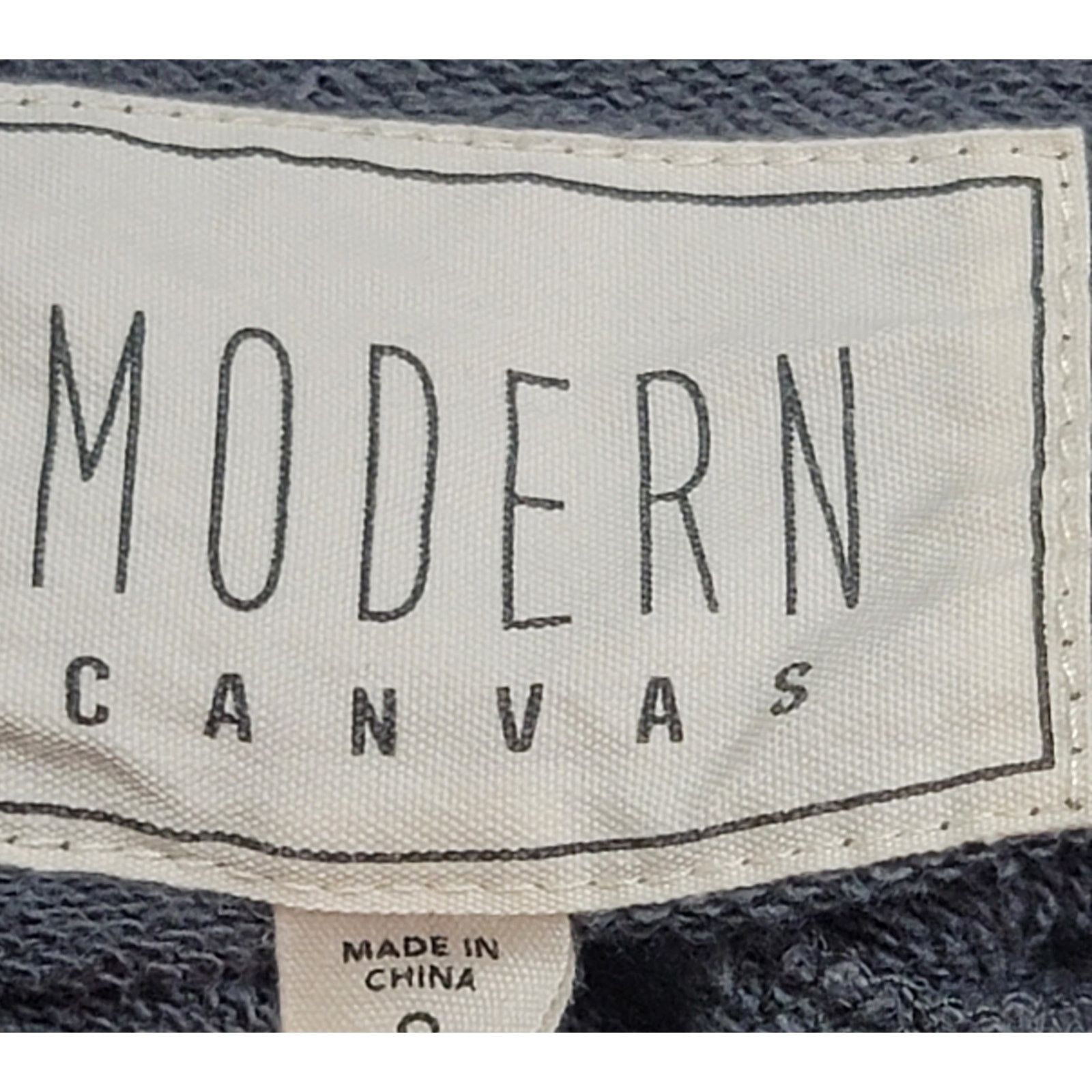 Other Modern Canvas Dark Gray Cropped Hoodie Sweatshirt Small Size S / US 4 / IT 40 - 3 Thumbnail