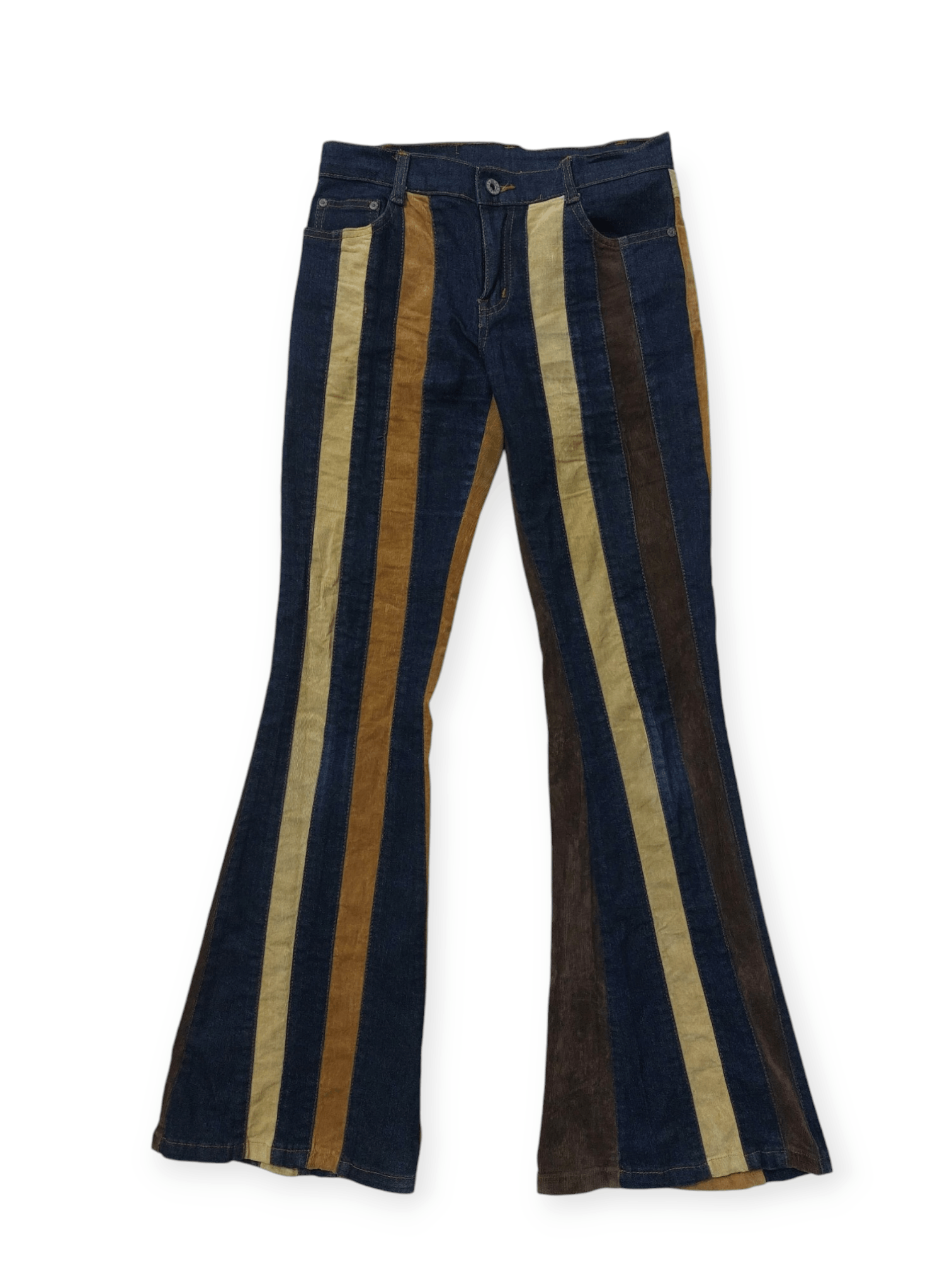 🔥Super Flare Japan A.CO.CO Multi Stripe Jeans