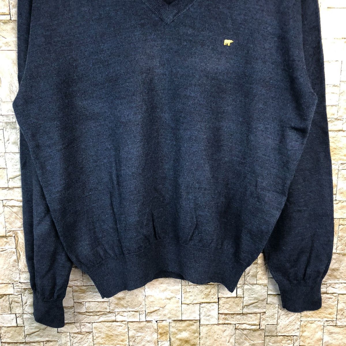 Golden Bear × Homespun Knitwear × Vintage Golden Bear vintage Dark Blue Knitwear #A848 Size US M / EU 48-50 / 2 - 6 Thumbnail