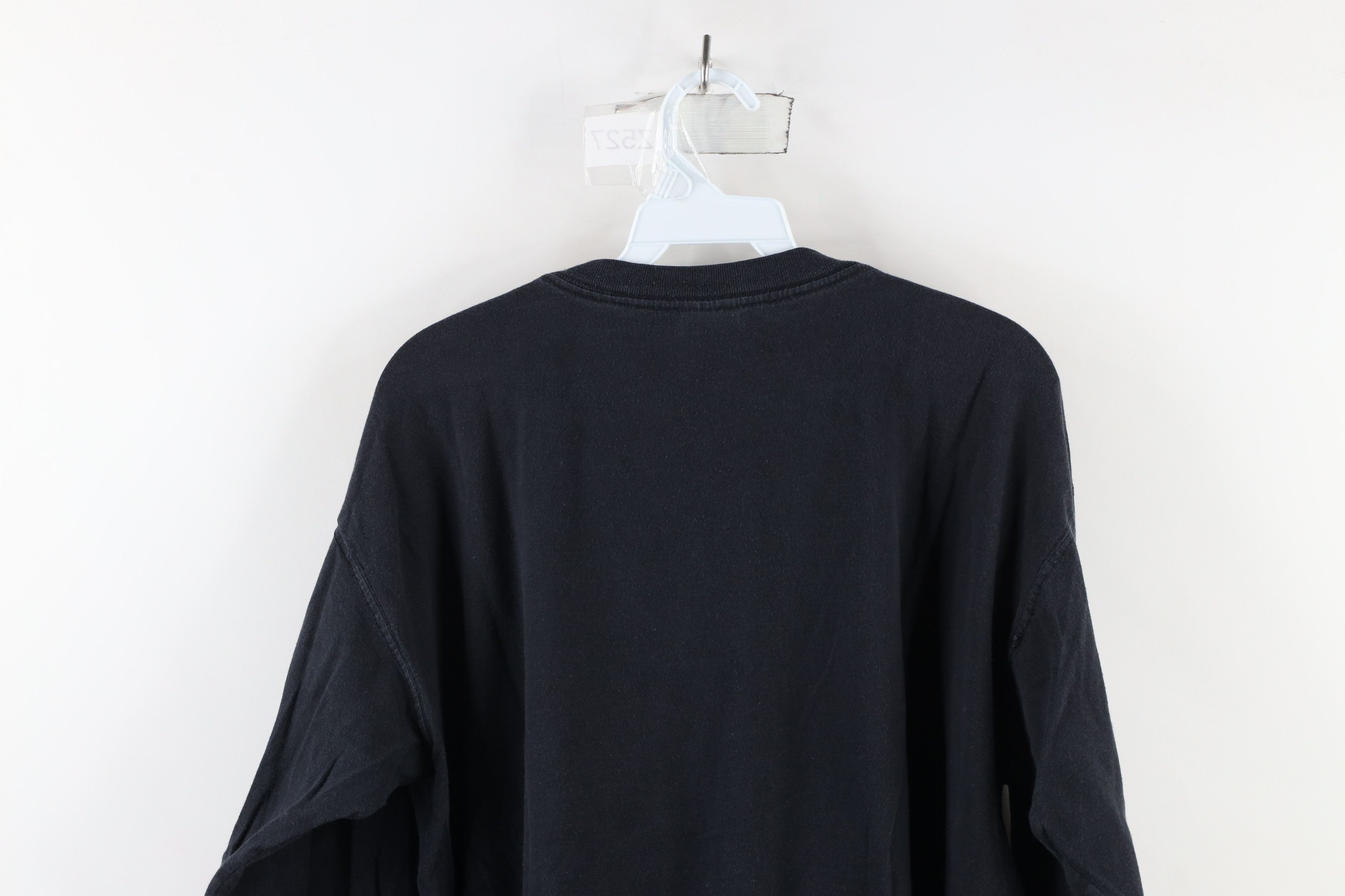 Vintage Vintage 90s Streetwear Long Sleeve T-Shirt Black Cotton Size US L / EU 52-54 / 3 - 7 Thumbnail