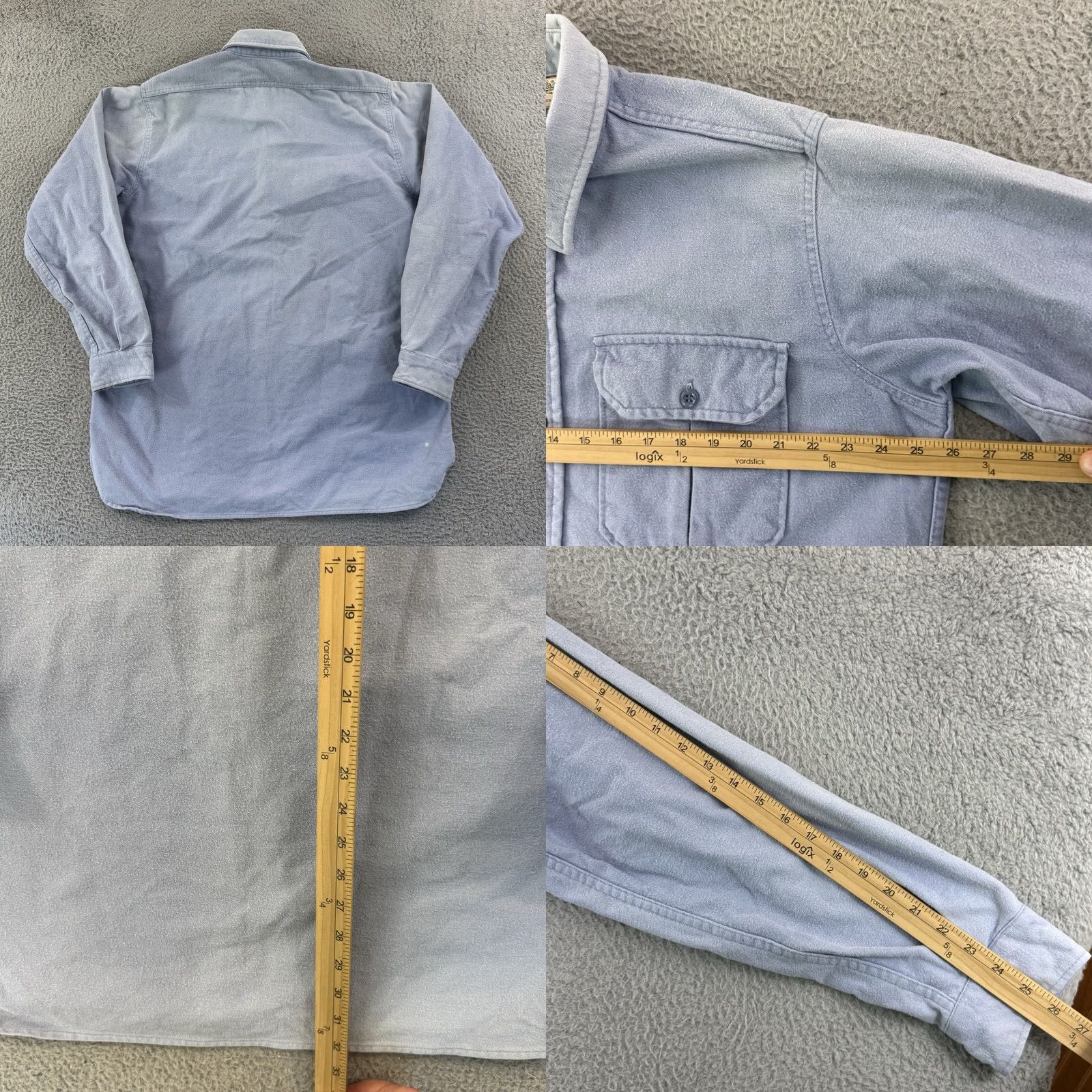 Vintage VINTAGE Woolrich Cabelas Shirt Men 2XL Blue 90s Button Up Chamois Hunting Outdoor USA Size US XXL / EU 58 / 5 - 8 Thumbnail