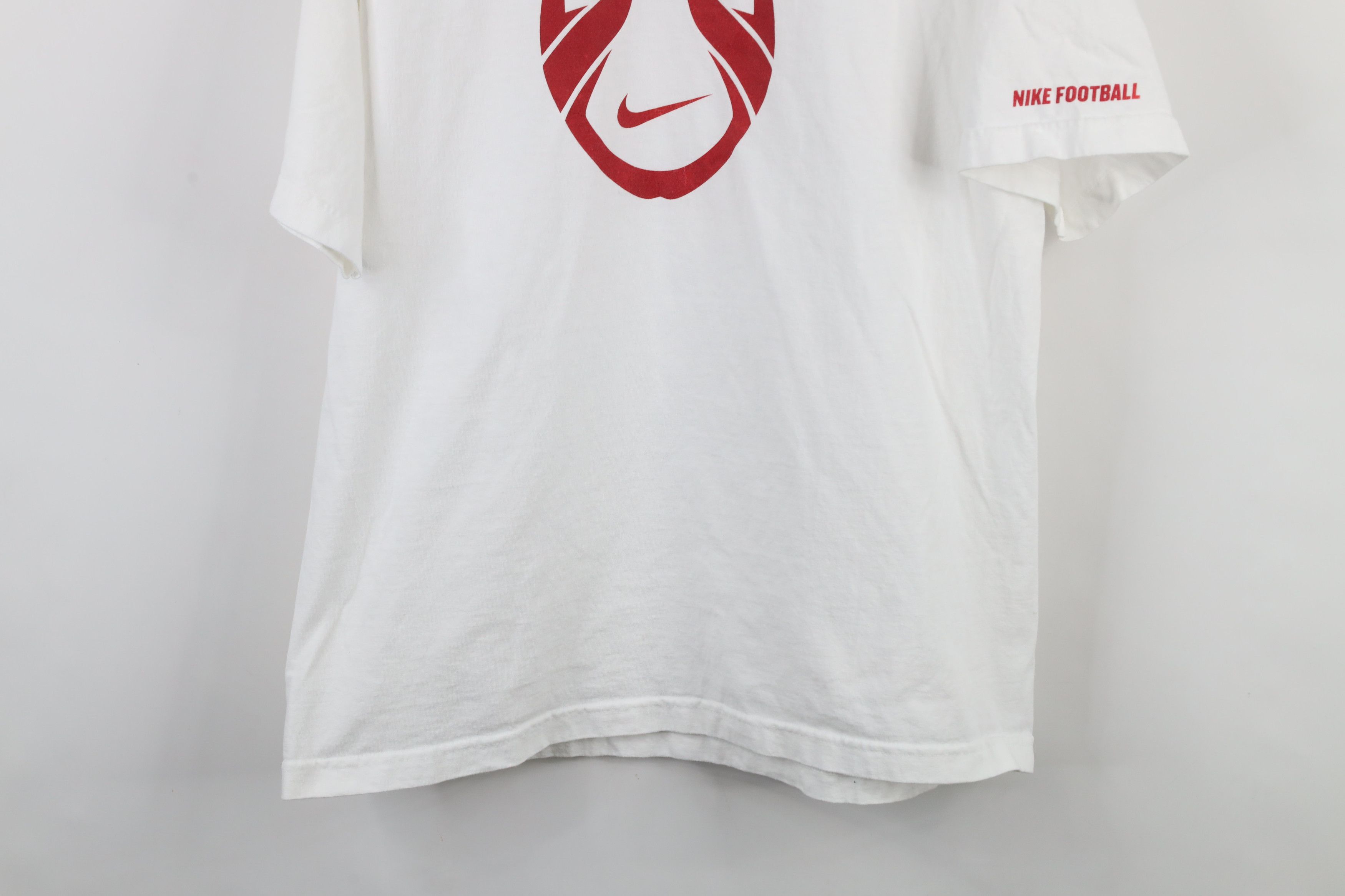 Nike × Vintage Vintage Y2K Nike Football Center Swoosh Short Sleeve T-Shirt Size US XL / EU 56 / 4 - 3 Thumbnail