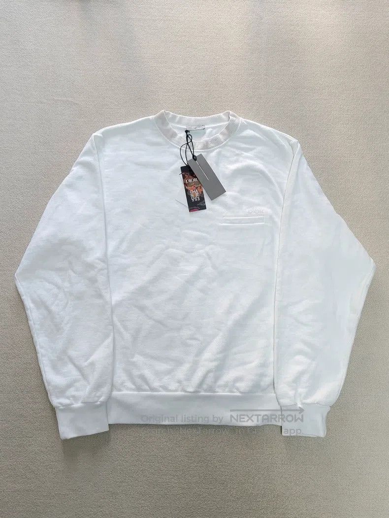 Dior Dior SS23 neckline letter print long-sleeved pullover swea Size US L / EU 52-54 / 3 - 1 Thumbnail