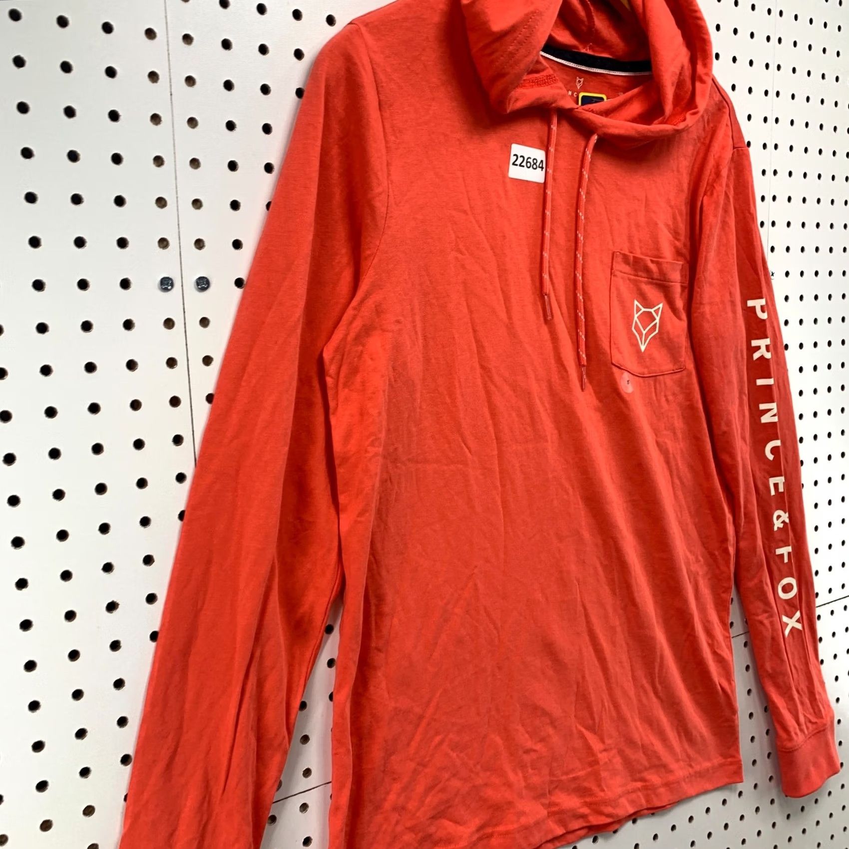 Prince Prince & Fox Shirt S Orange NEW Long Sleeve Men Hooded NWT Size US S / EU 44-46 / 1 - 5 Thumbnail