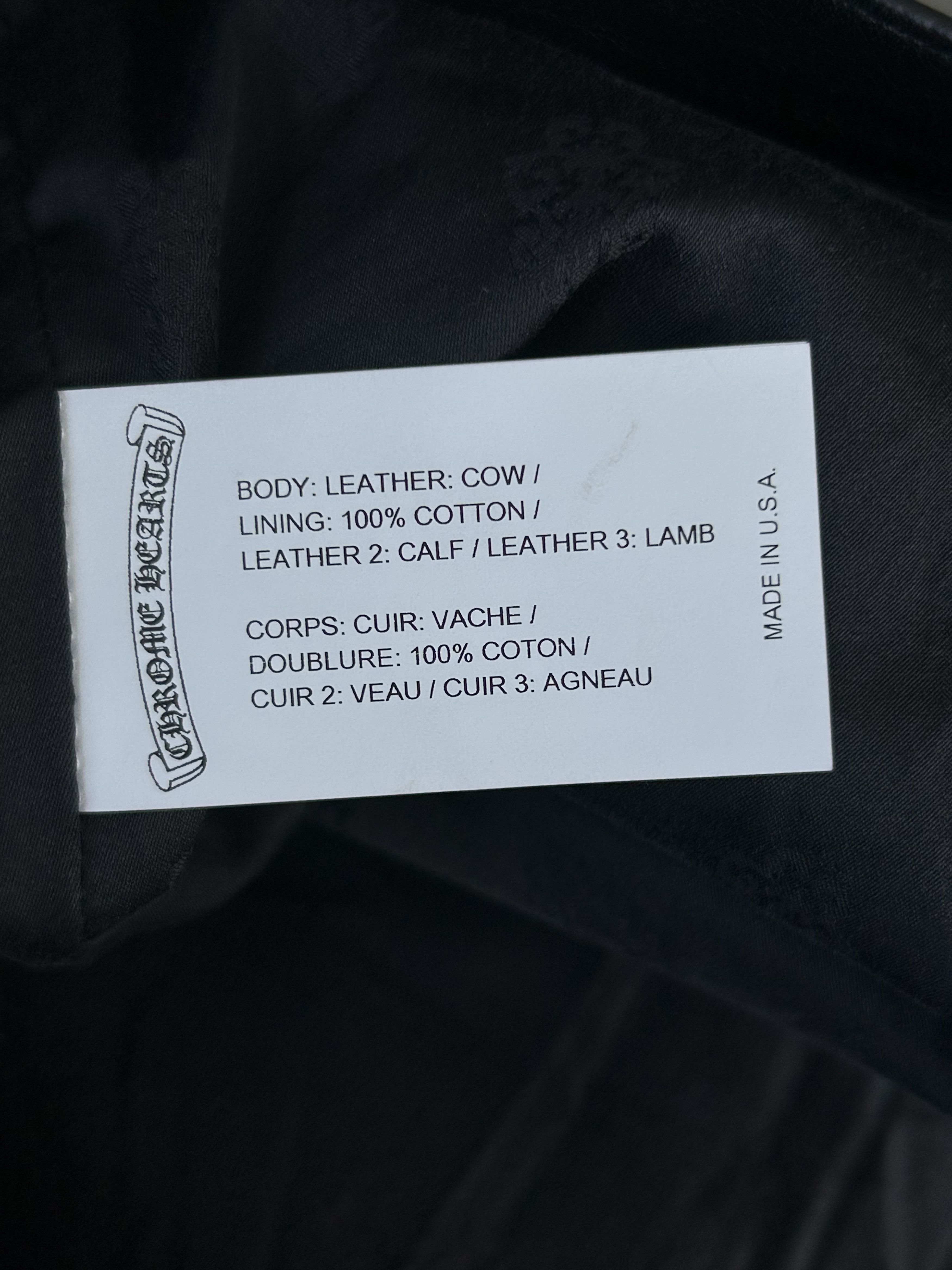 Chrome Hearts Chrome Hearts Black & Multicolor Star Patch Leather Pants Size US 44 / EU 60 - 4 Thumbnail