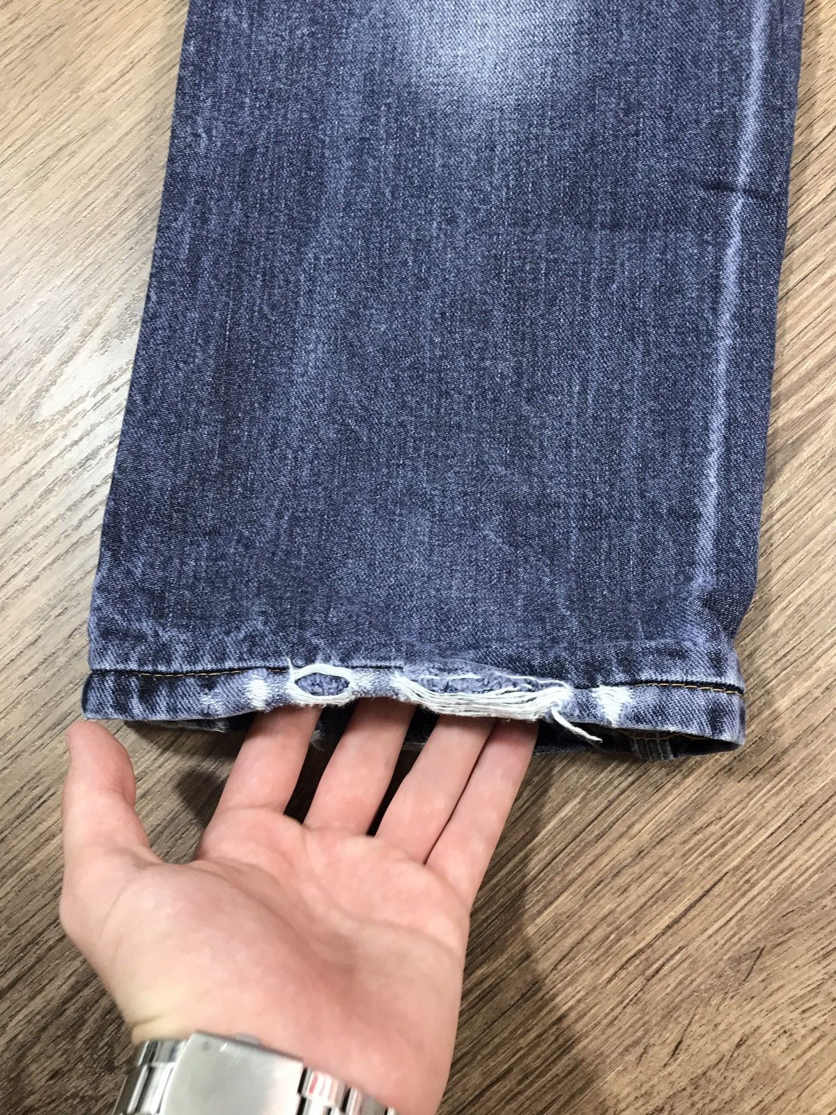 Japanese Brand × Vintage Vintage Distressed Denim Pants Dont Panic Size US 32 / EU 48 - 13 Thumbnail