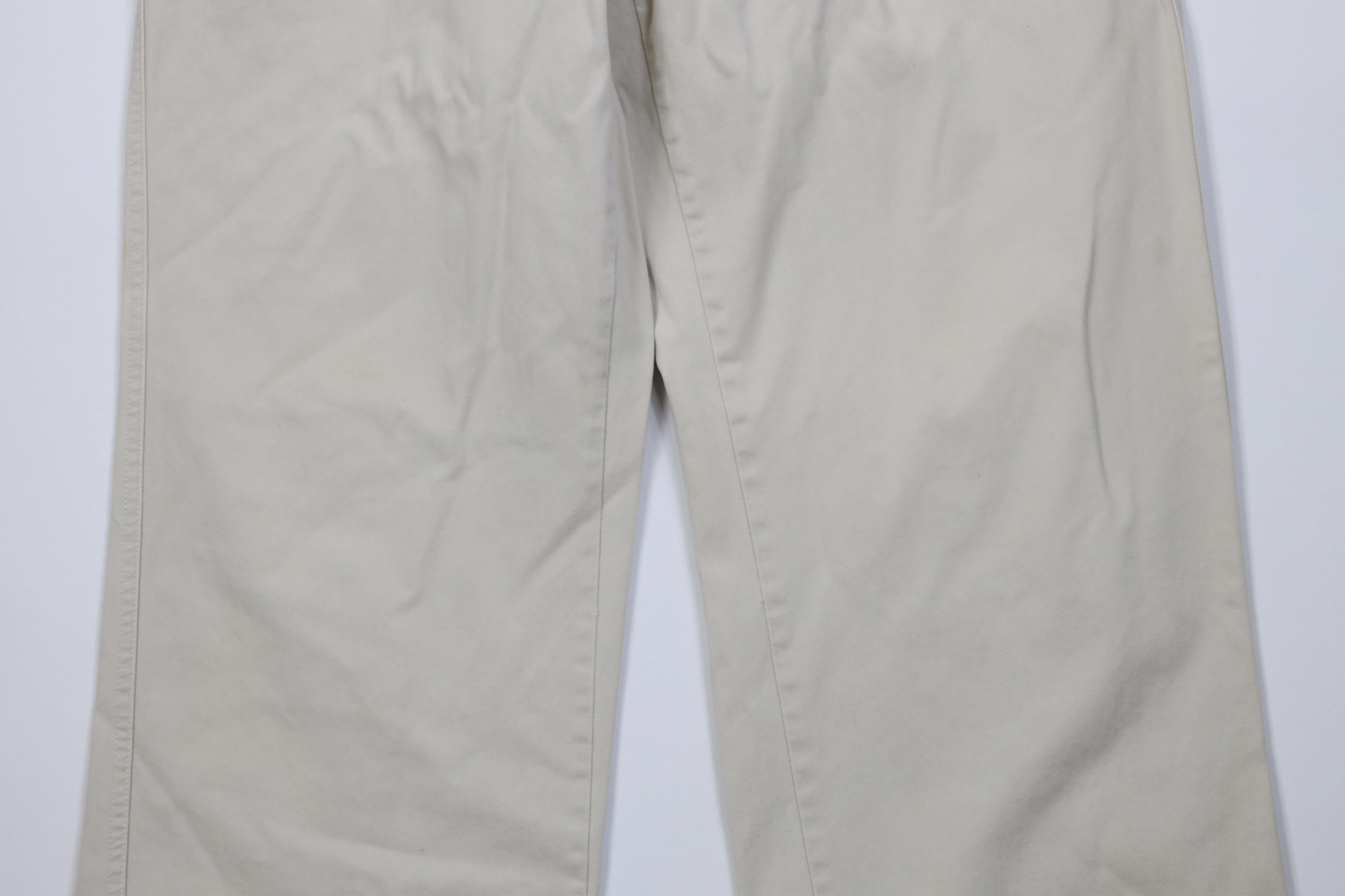 Calvin Klein Vintage 90s Y2K Calvin Klein Sandwash Wide Leg Chino Pants Size US 34 / EU 50 - 3 Thumbnail