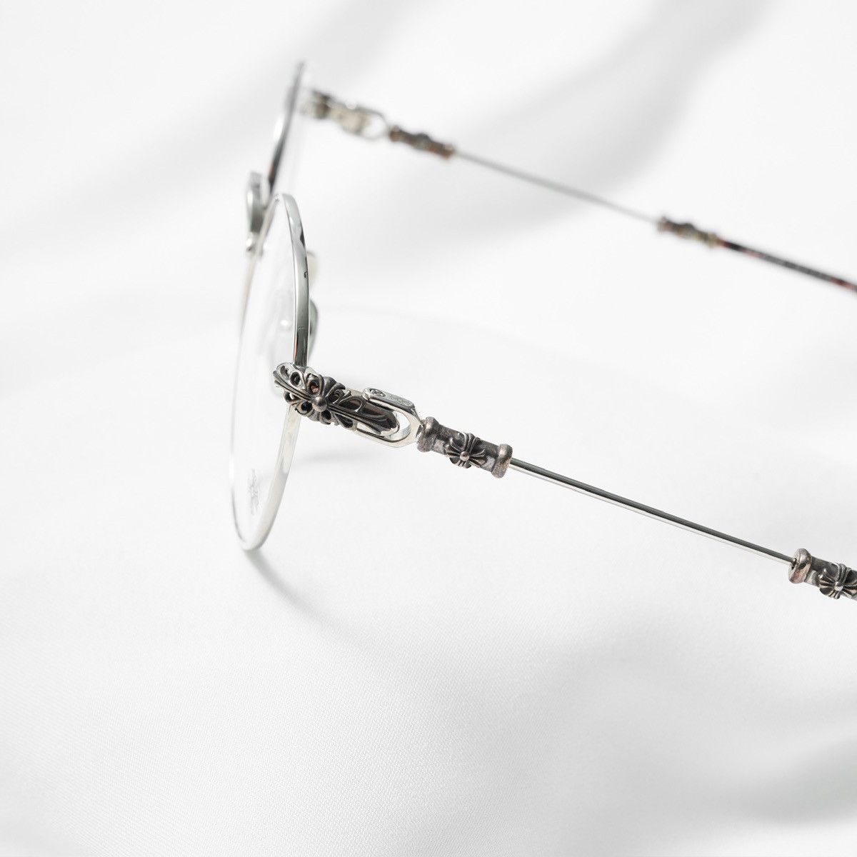 Chrome Hearts CHROME HEARTS BUBBA - A SHINY SILVER - PLASTIC GLASSES Size ONE SIZE - 3 Thumbnail