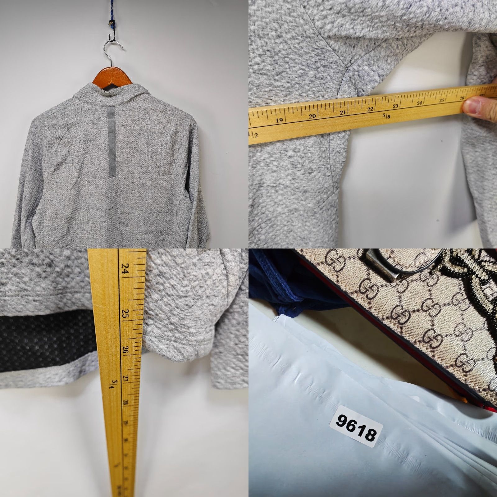 Lululemon Lululemon Half Zip Shirt Mens M Gray Cotton Logo Mock Neck Long Sleeve Activewear 90s Vintage: No Size US M / EU 48-50 / 2 - 8 Thumbnail