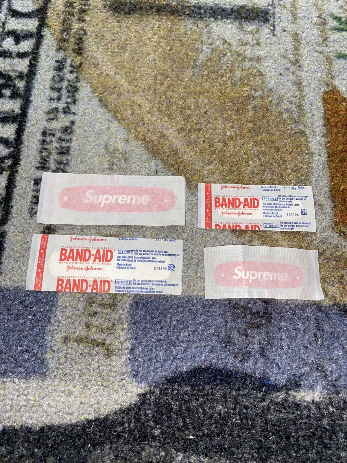 Supreme Supreme Red Bandaid Pack (Small & Large) FOUR PACK Size ONE SIZE - 1 Thumbnail