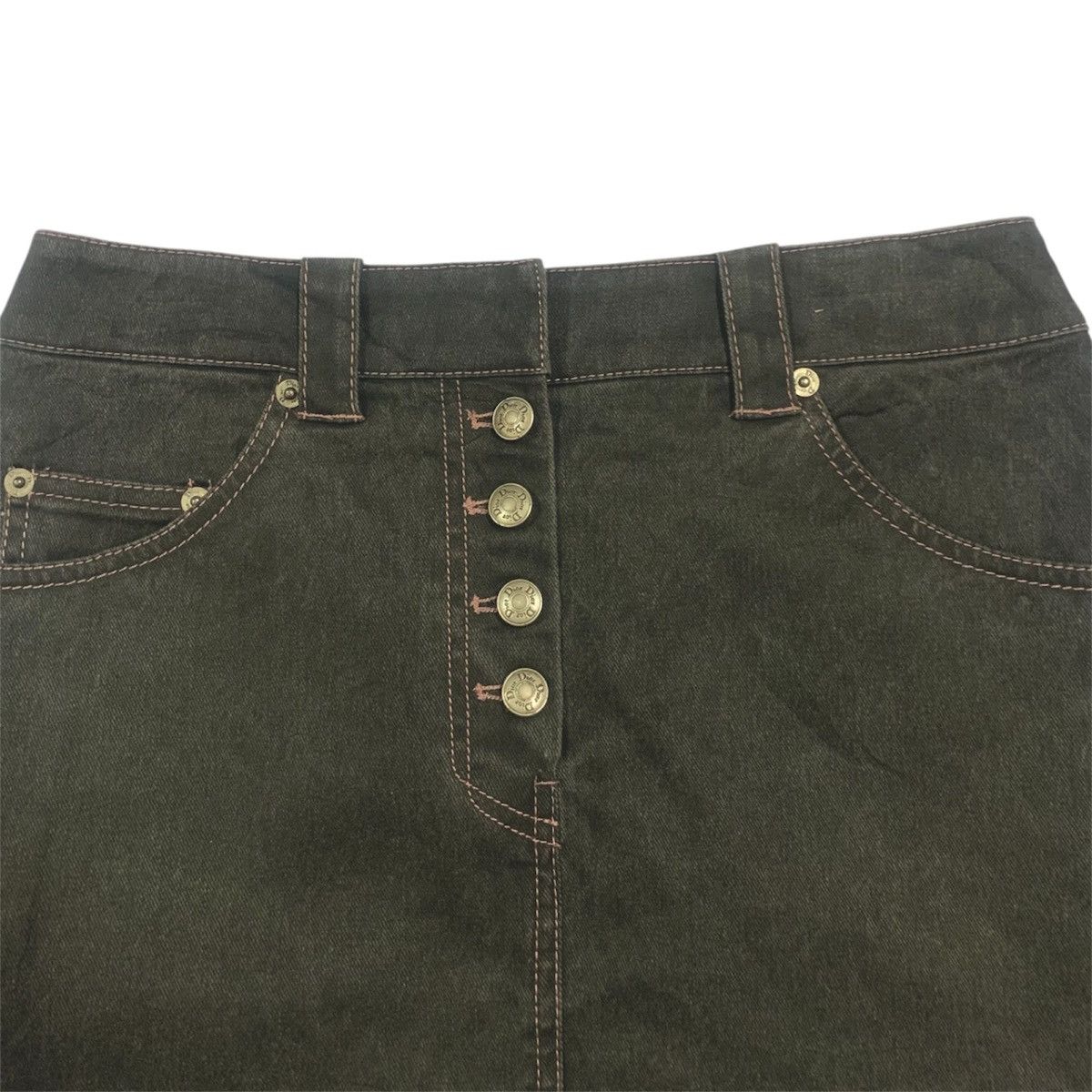 Dior Christian Dior SS2003 Denim Mini Skirt - Size 36 | W27x13 Size 27" / US 4 / IT 40 - 2 Thumbnail