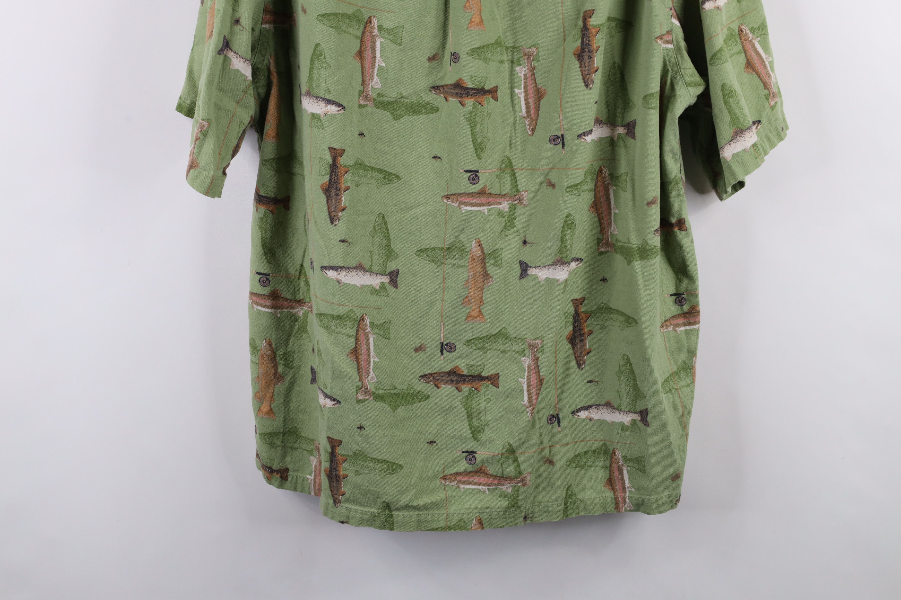 Columbia × Vintage Vintage Columbia All Over Print Short Sleeve Button Shirt Size US L / EU 52-54 / 3 - 11 Thumbnail