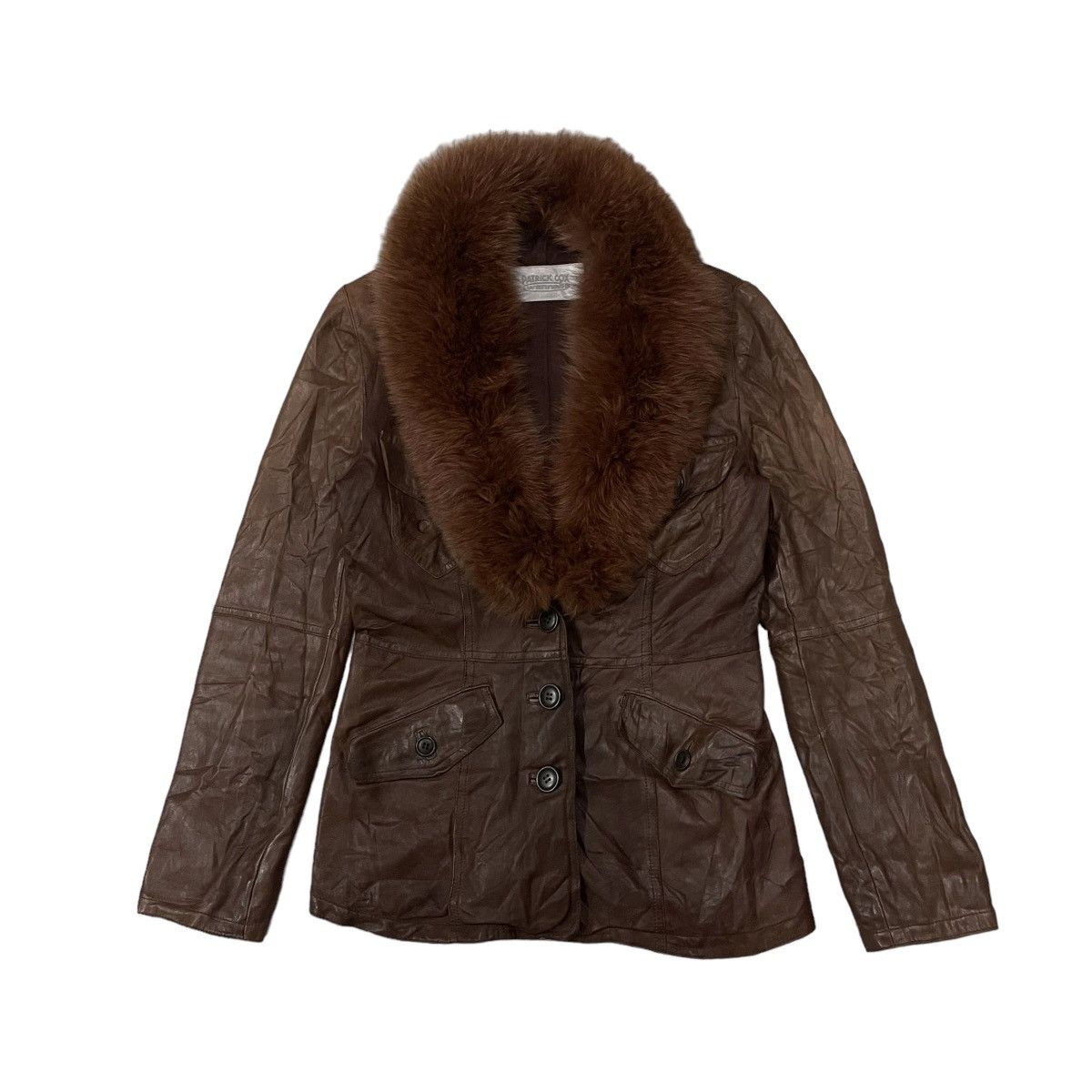 Leather Vintage Patrick Cox Wannabe Mink Fur Sheep leather Jacket Size S / US 4 / IT 40 - 1 Thumbnail