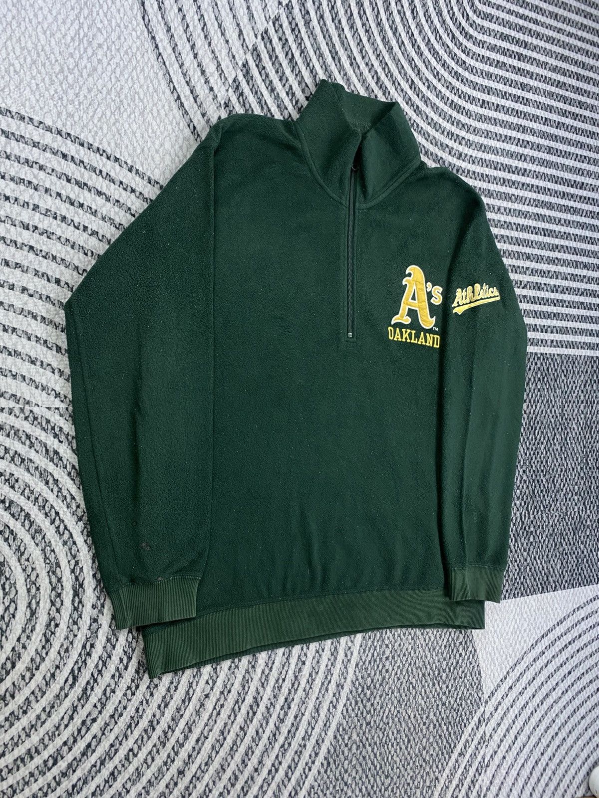 MLB Vintage A’S Oakland Athletics MLB Halfzip Sweatshirt Size US L / EU 52-54 / 3 - 5 Thumbnail