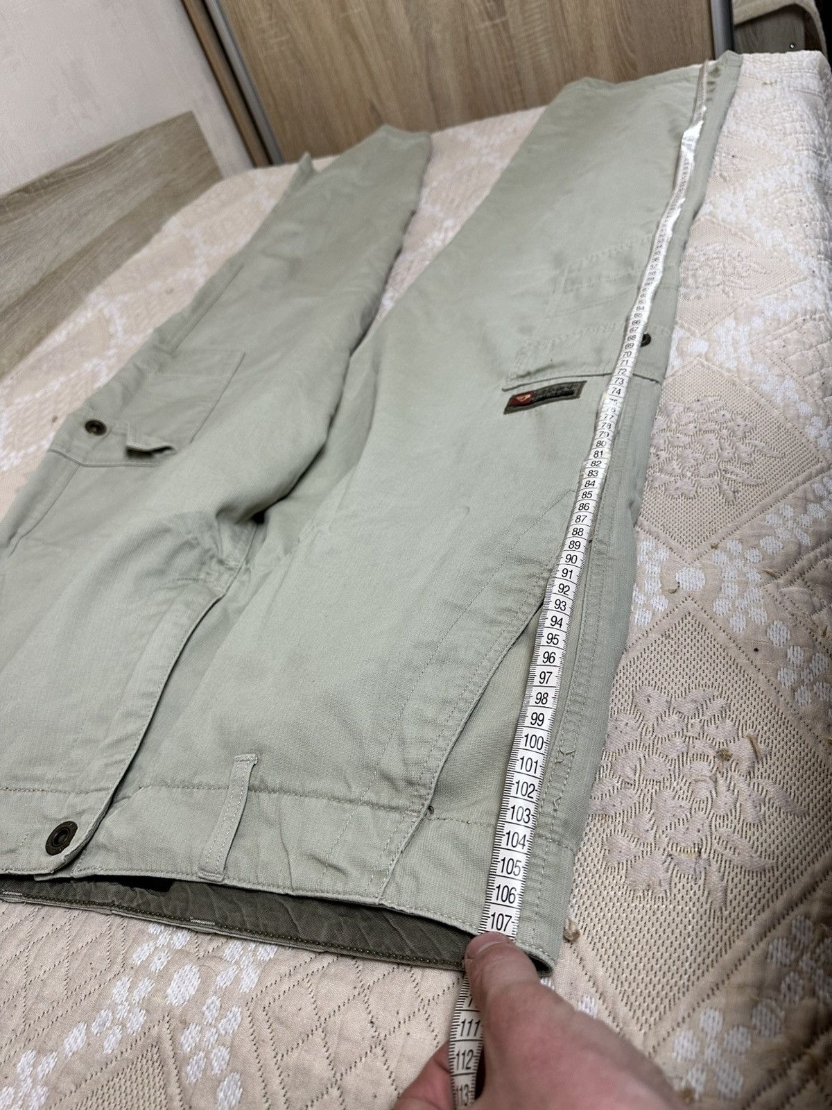 Quiksilver 🔥 Vintage 1990s Quiksilver Logo Cargo Baggy Skater Pants Size US 34 / EU 50 - 11 Thumbnail