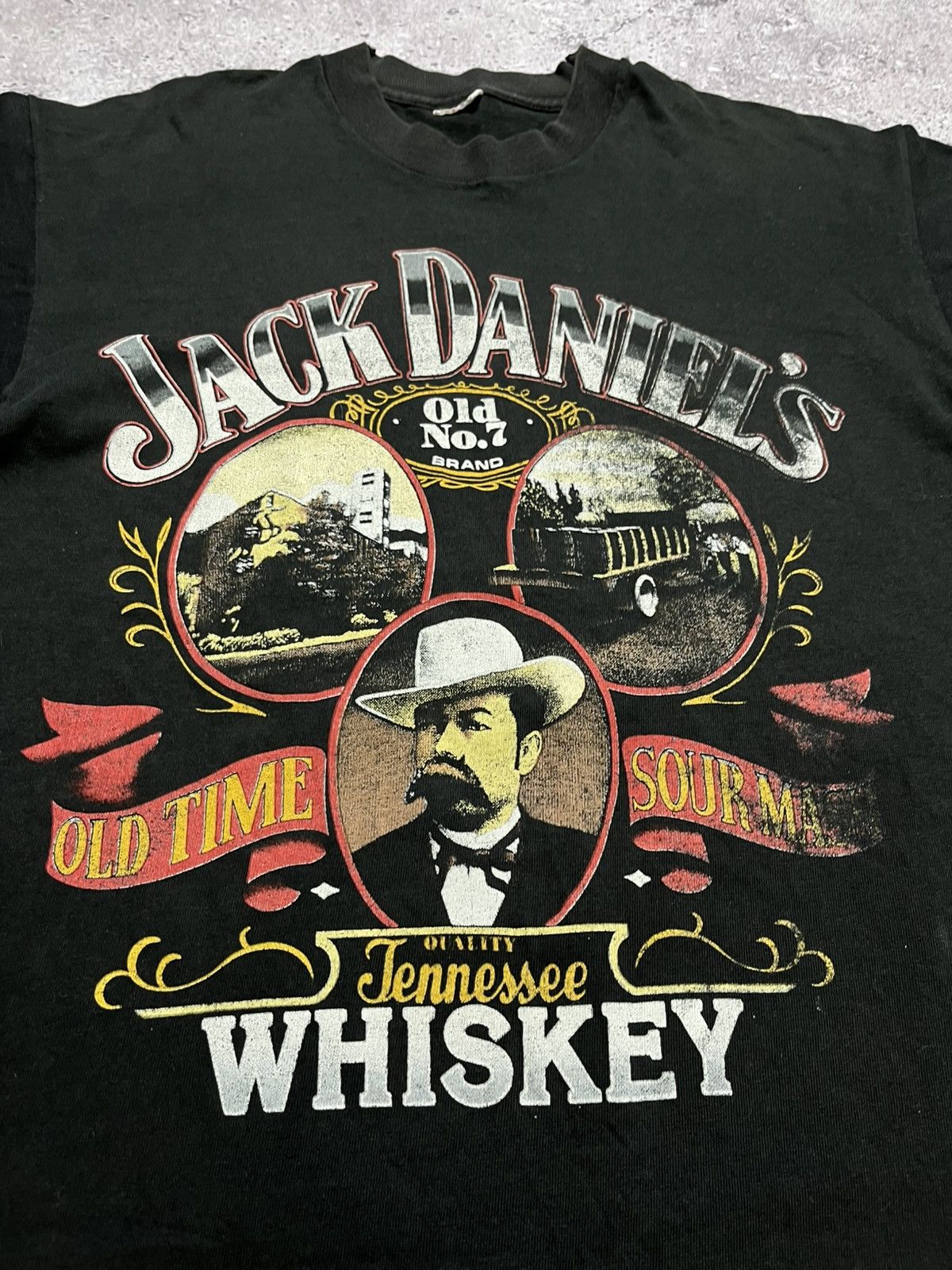 Vintage Vintage Jack Daniels Old Time Whiskey T-shirt Size US XL / EU 56 / 4 - 6 Thumbnail