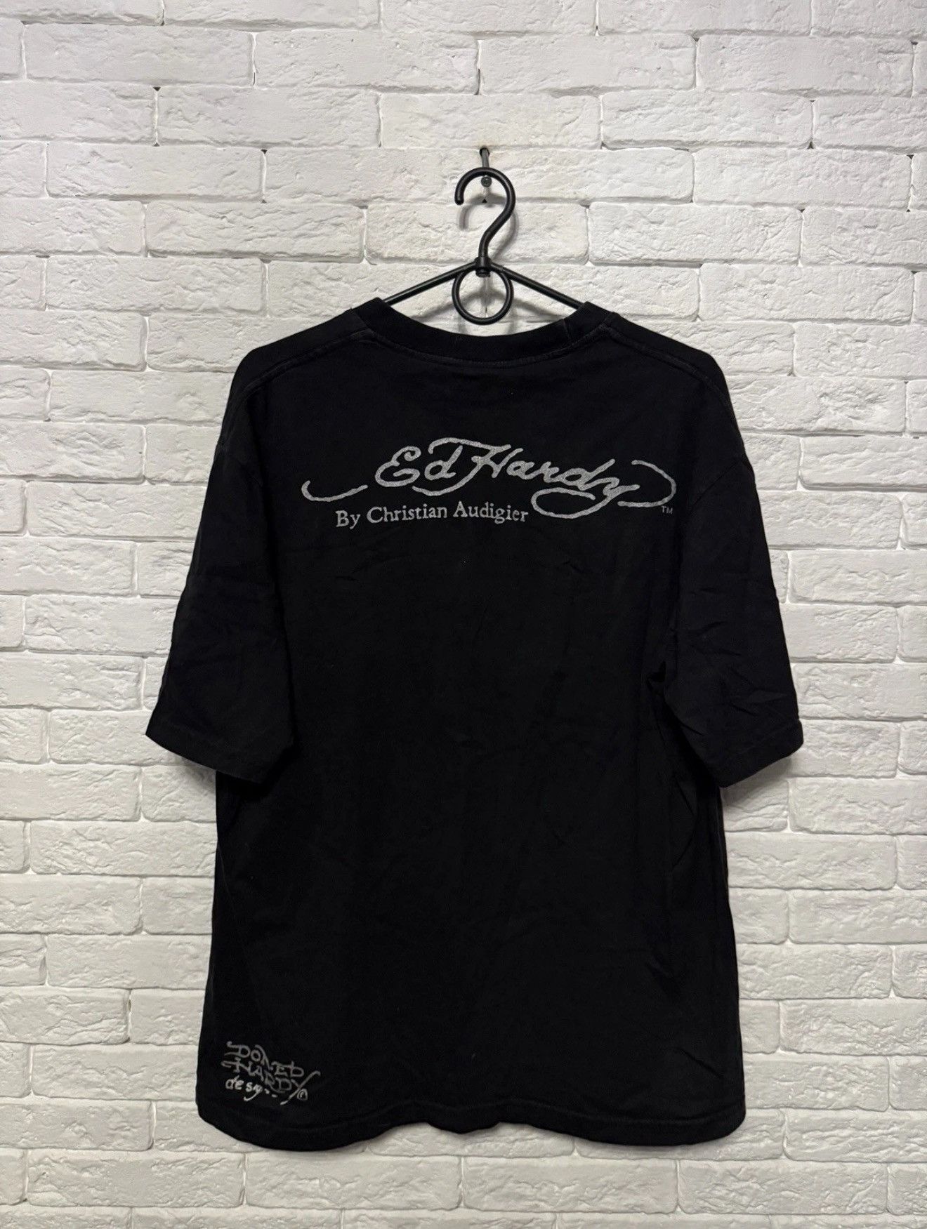 Ed Hardy Vintage Ed Hardy By Christian Audigier T-shirt Huge Logo Size US L / EU 52-54 / 3 - 6 Thumbnail