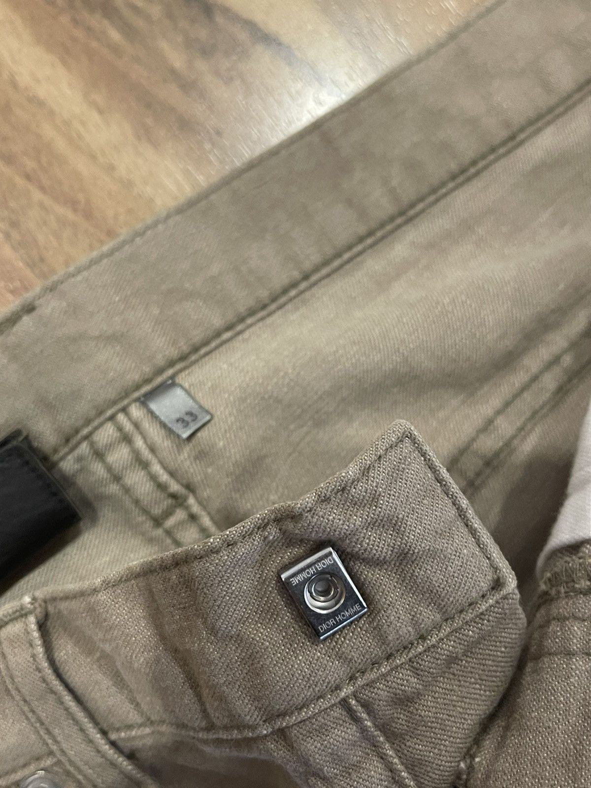 Dior Dior Homme sz33 Beige jeans pants hedi kva Size US 33 - 11 Thumbnail